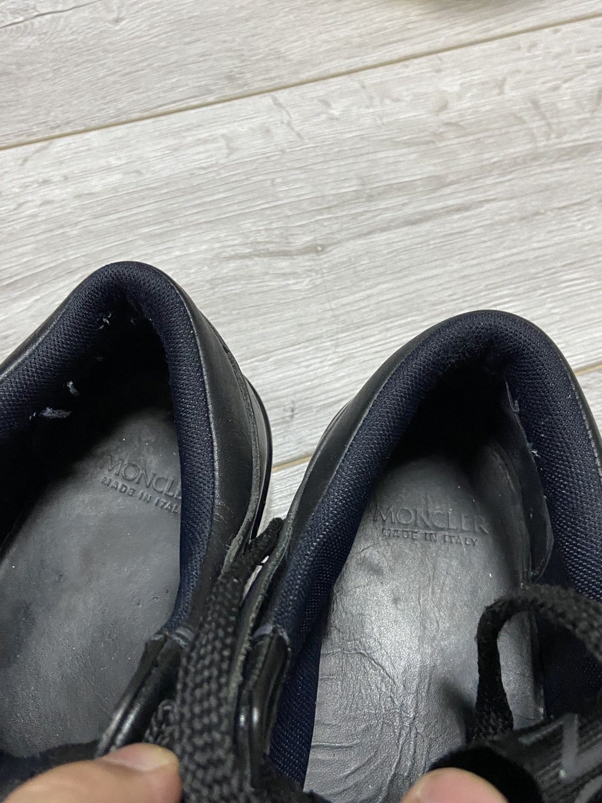 Moncler Moncler Promyx Space leather Sneakers Black Size US 8 / EU 41 - 14 Thumbnail