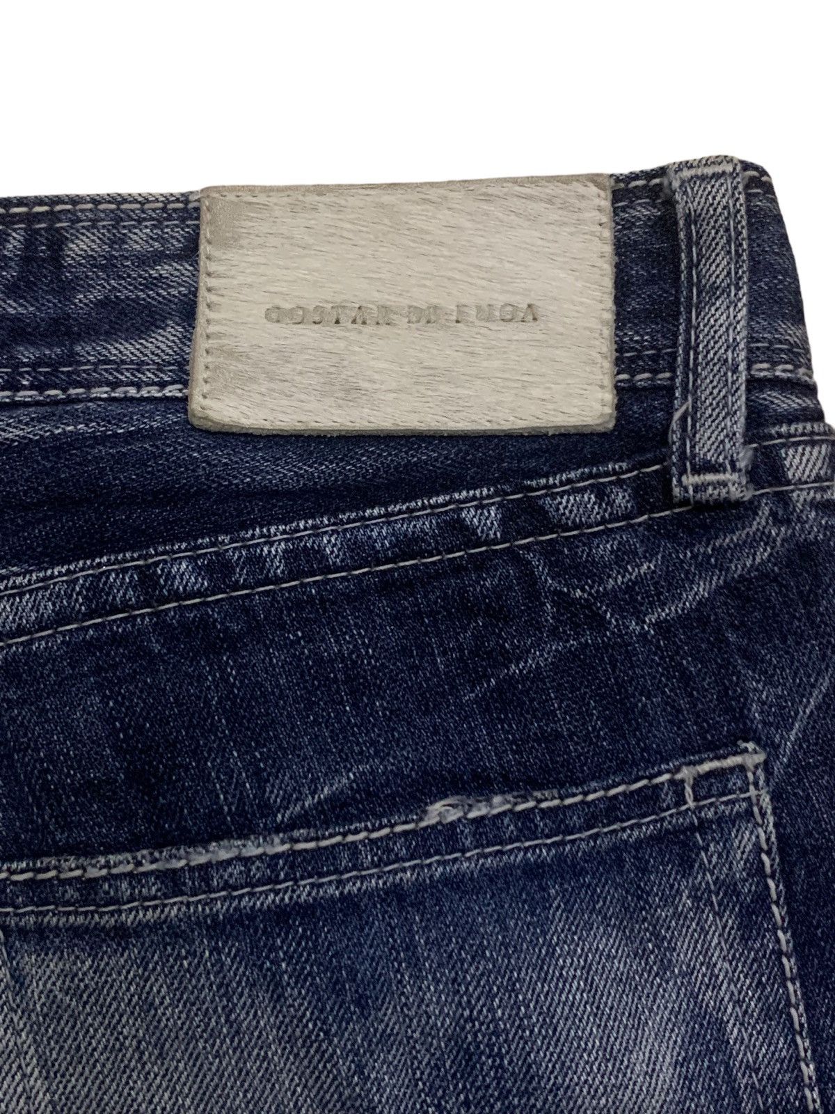 GOSTAR DE FUGA × Japanese Brand 🔥Flare🔥 Vintage Gostar De Fuga Distress Button Fly Jean Size US 31 - 14 Thumbnail