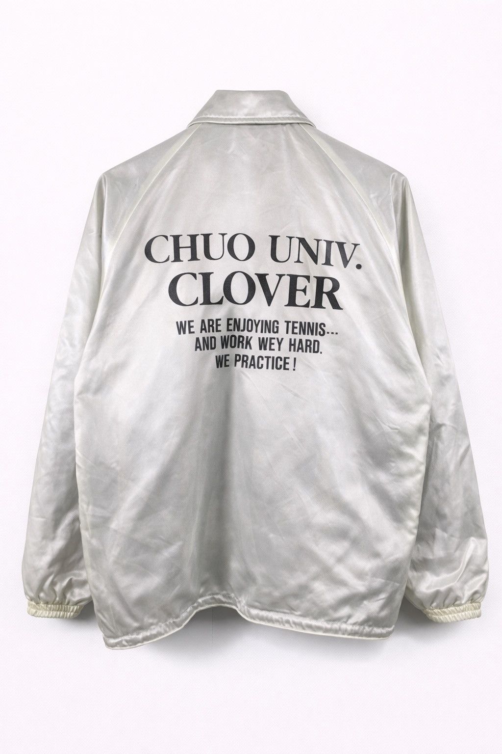 Vintage Vintage Chuo University Clover Tennis Team Coach Jacket Size US M / EU 48-50 / 2 - 4 Thumbnail