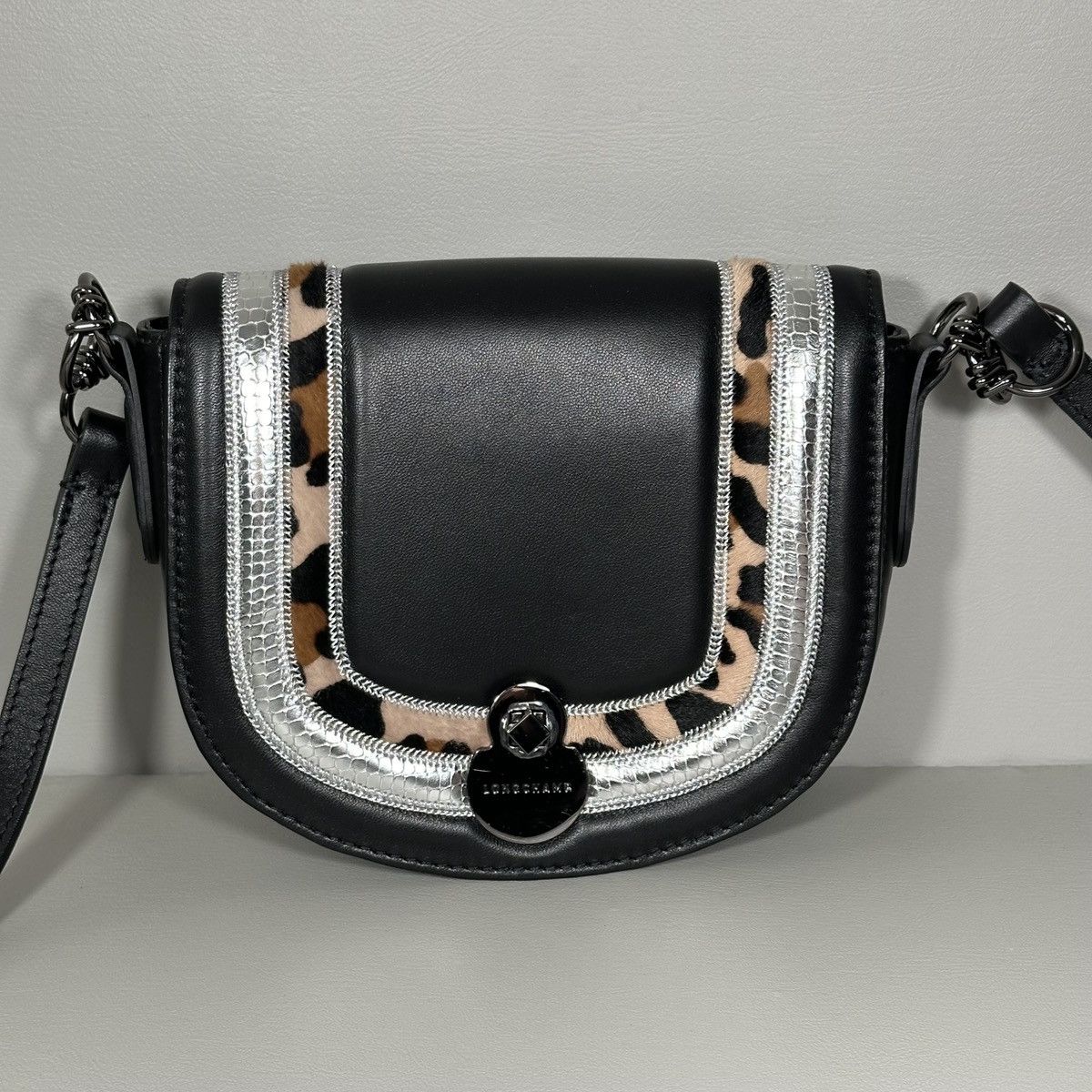 Longchamp Longchamp Small Leather Flap Convertible Shoulder Bag Size ONE SIZE - 1 Thumbnail