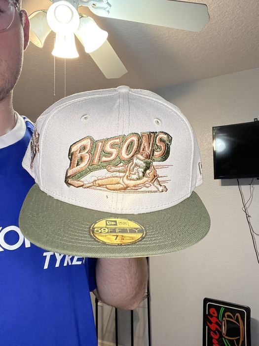 Streetwear Buffalo Bisons Olive two tone Fitted hat Peach uv Grailed