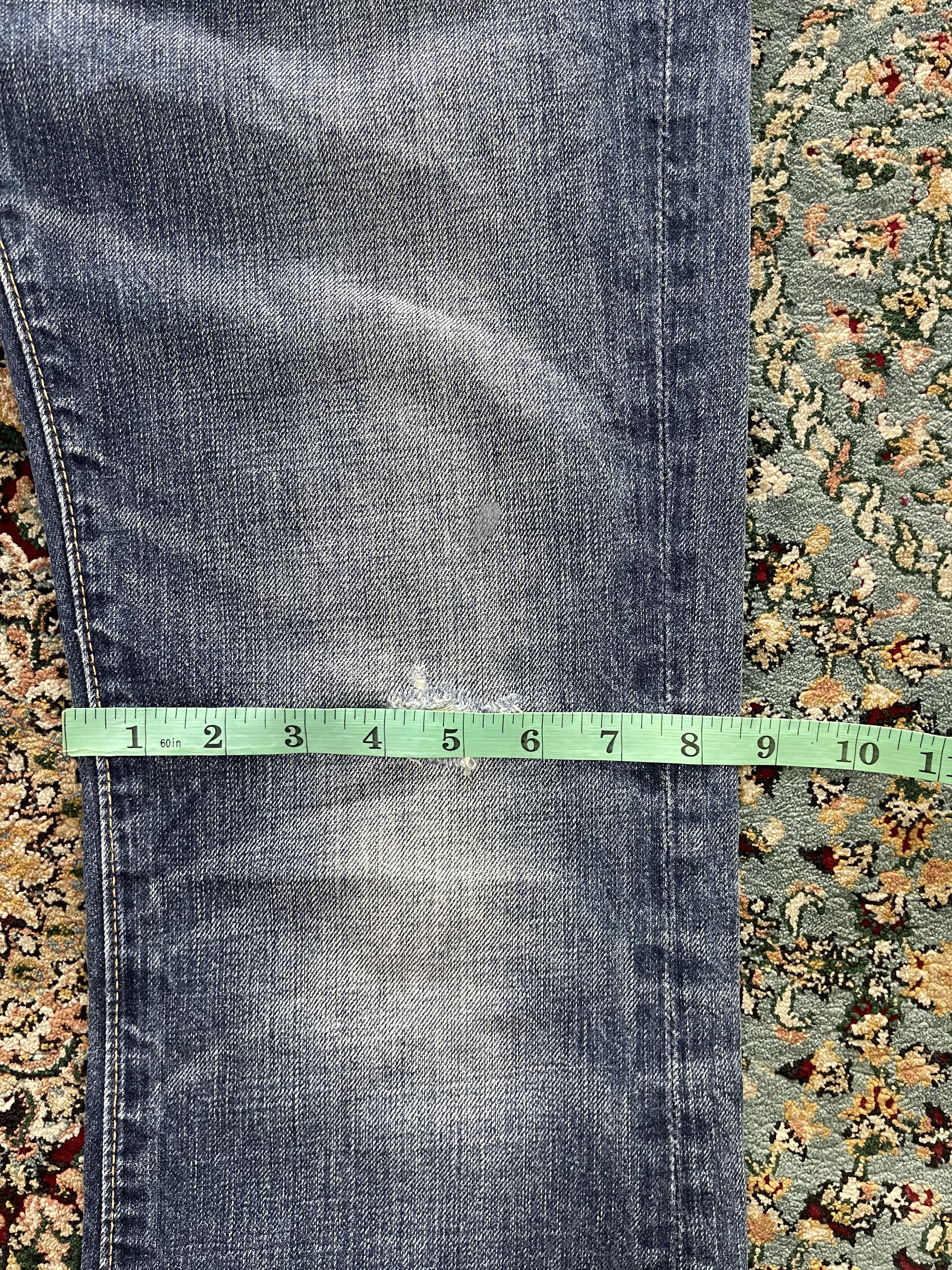 Abercrombie & Fitch A&F BAXTER Low Rise Slim Boot Denim Distressed Size 30x30 Size US 30 / EU 46 - 12 Thumbnail