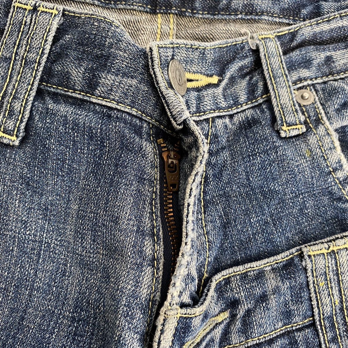 Designer × Japanese Brand Rage Blue Japan Double Waist Denim Jeans Size US 31 - 10 Thumbnail