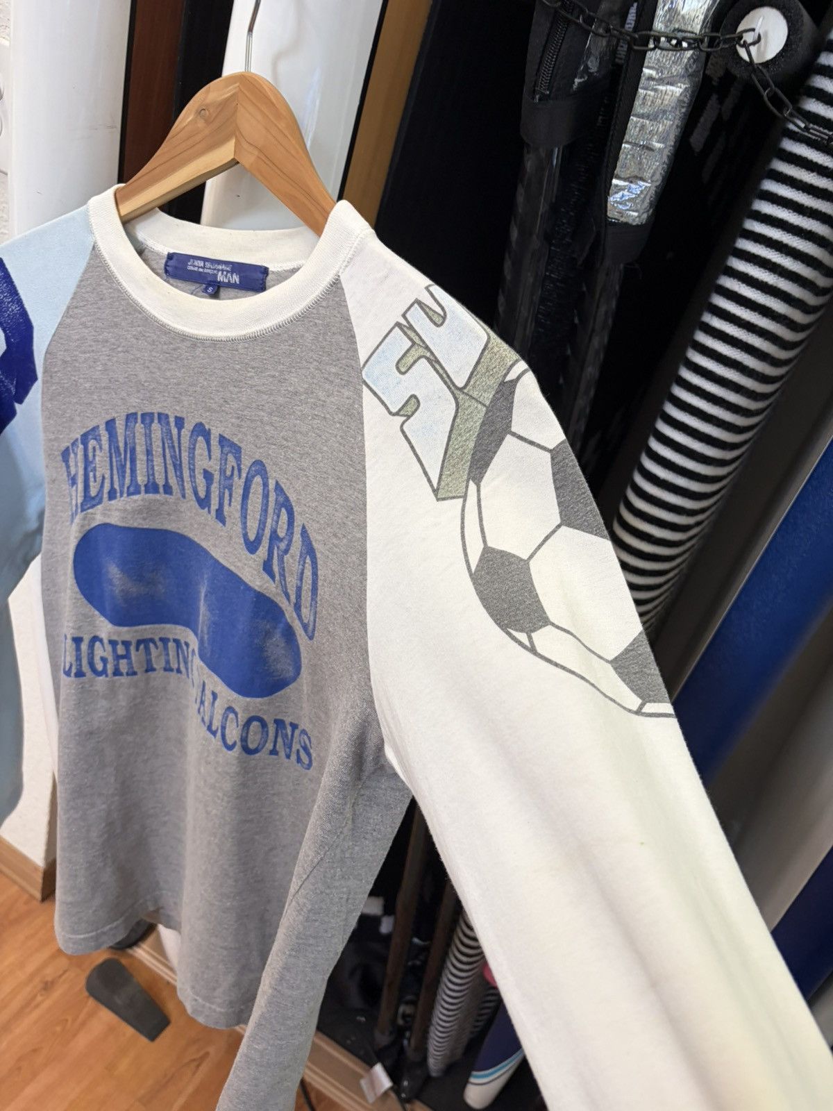 Junya Watanabe SS05 Hemingford Lighting Falcons Reconstructed Tee Shirt Size US S / EU 44-46 / 1 - 4 Thumbnail