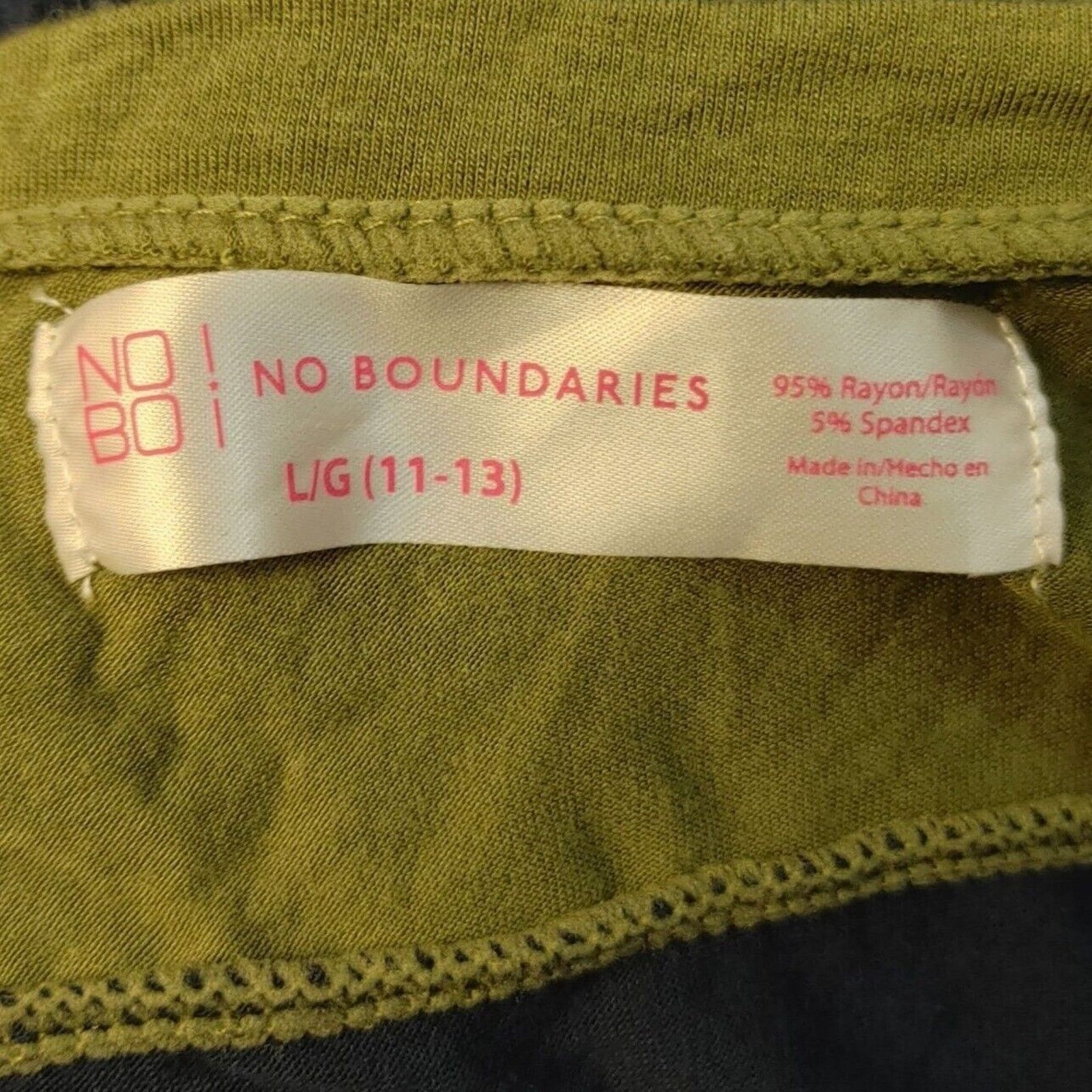 Other No Boundaries Women's Blue/Green Short Sleeve T-Shirt LG (11 Size L / US 10 / IT 46 - 3 Thumbnail