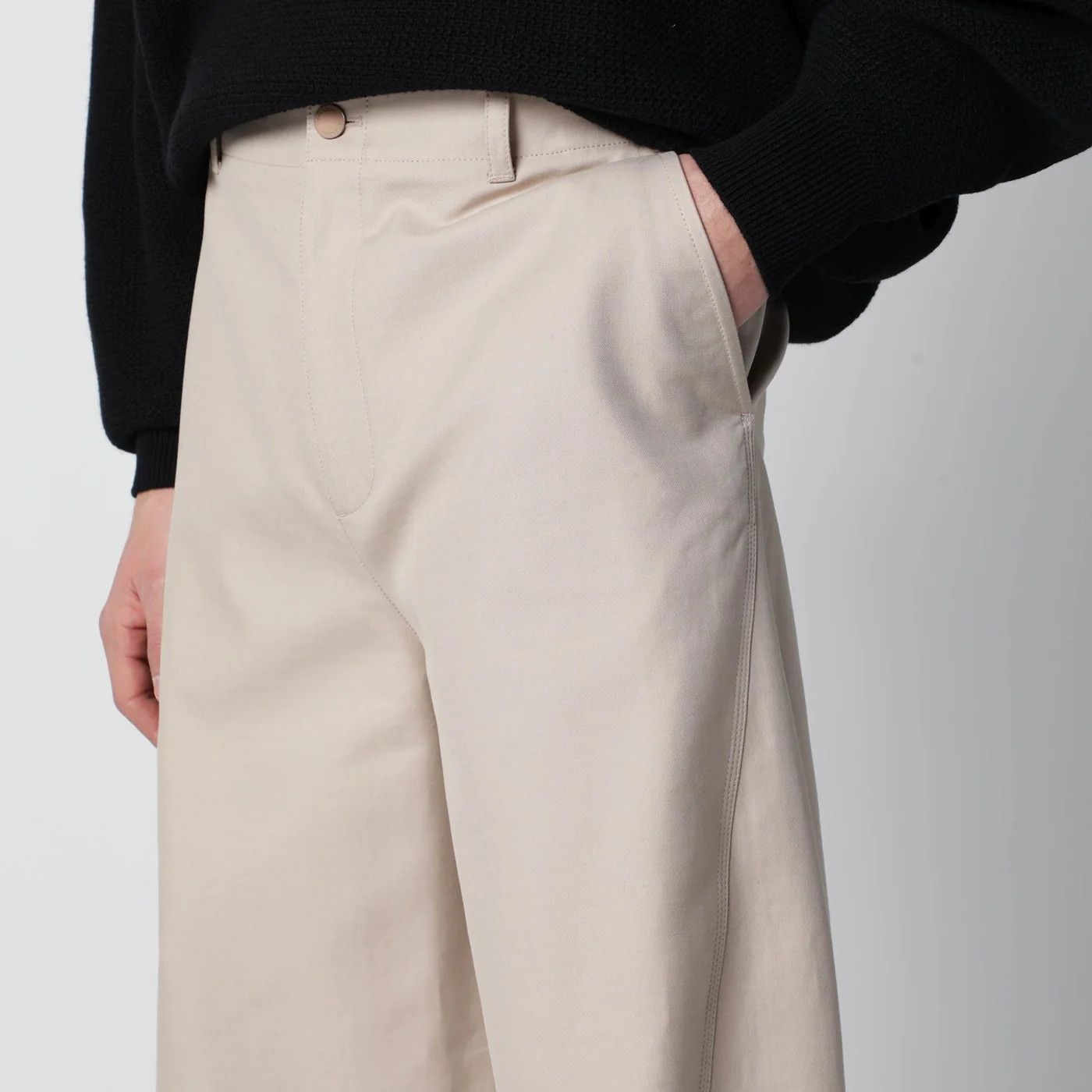 Givenchy o1d2blof0426 Cotton Pants in Beige Size US 32 / EU 48 - 5 Thumbnail