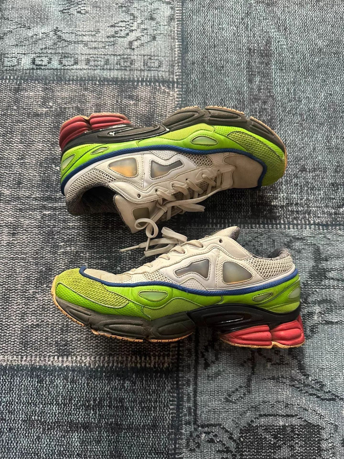 Raf Simons Raf Simons Ozweego Green Red White 42.5 Size US 9.5 / EU 42-43 - 1 Thumbnail