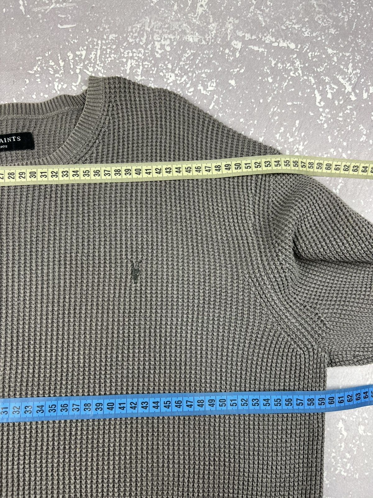 Allsaints Allsaints Trias Crew Heavy Knit Cotton Sweater Size US L / EU 52-54 / 3 - 8 Thumbnail