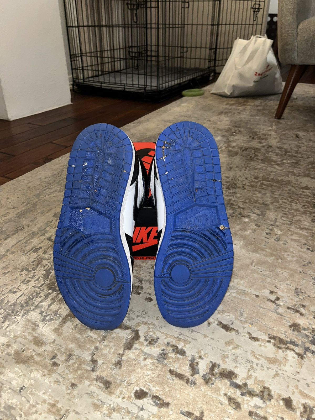 Jordan Brand Air Jordan 1 Retro High OG ‘Royal Toe’ 2020 Size US 9 / EU 42 - 7 Thumbnail