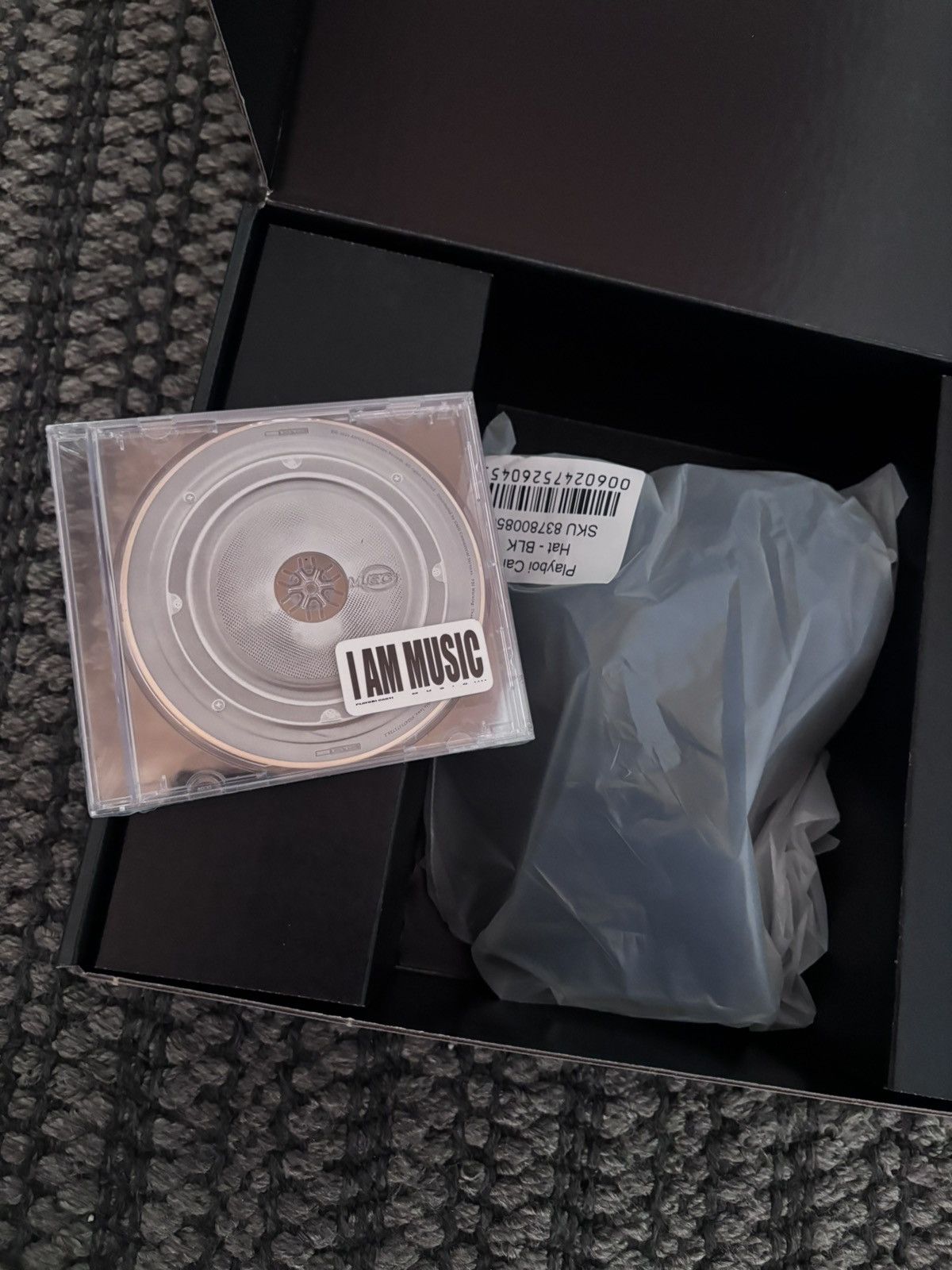 Playboi Carti UNOPENED** PLAYBOI CARTI I AM MUSIC BLACK HAT BOX SET Size ONE SIZE - 6 Thumbnail