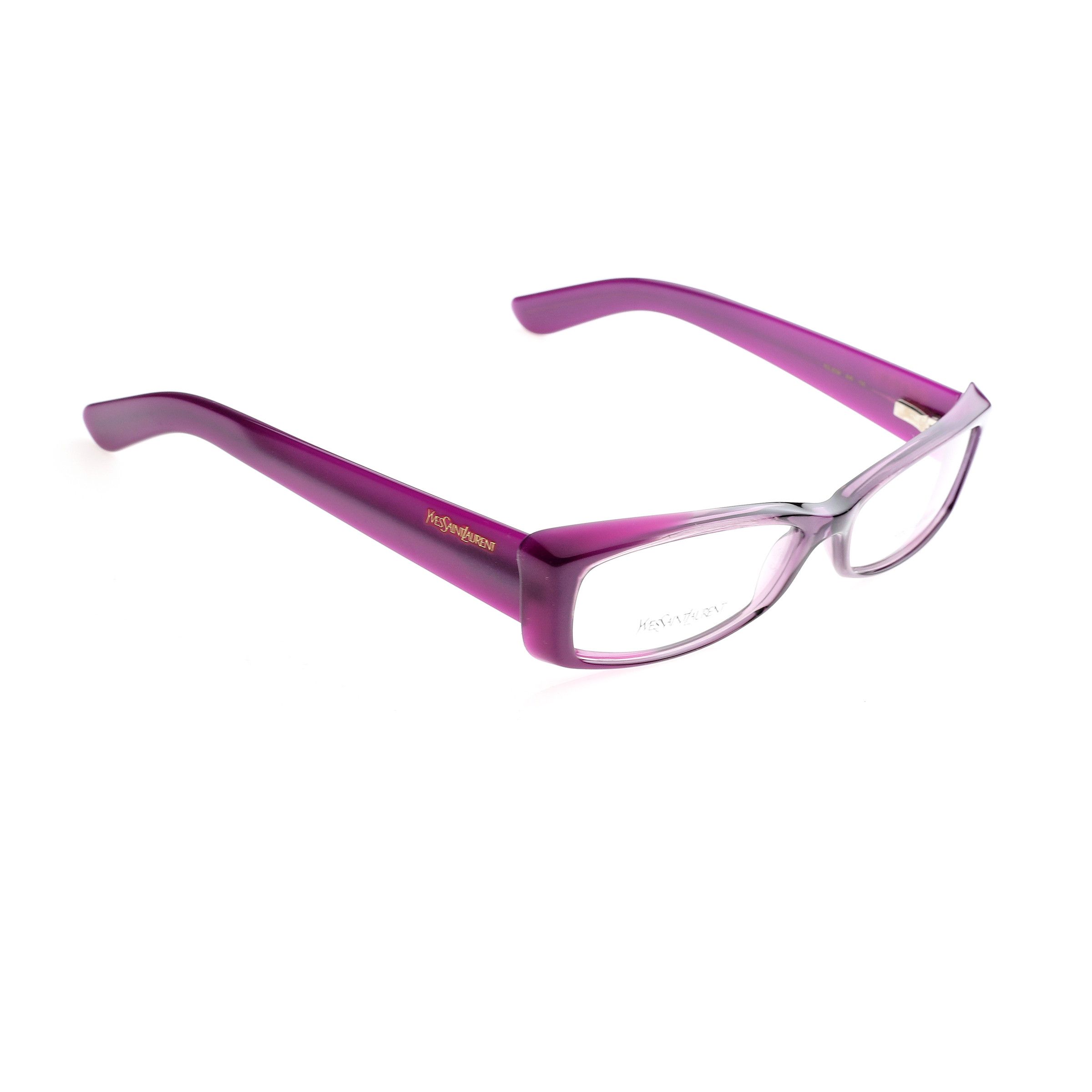 Yves Saint Laurent Yves Saint Laurent '00 Cat-Eye Purple Glasses Size ONE SIZE - 1 Thumbnail