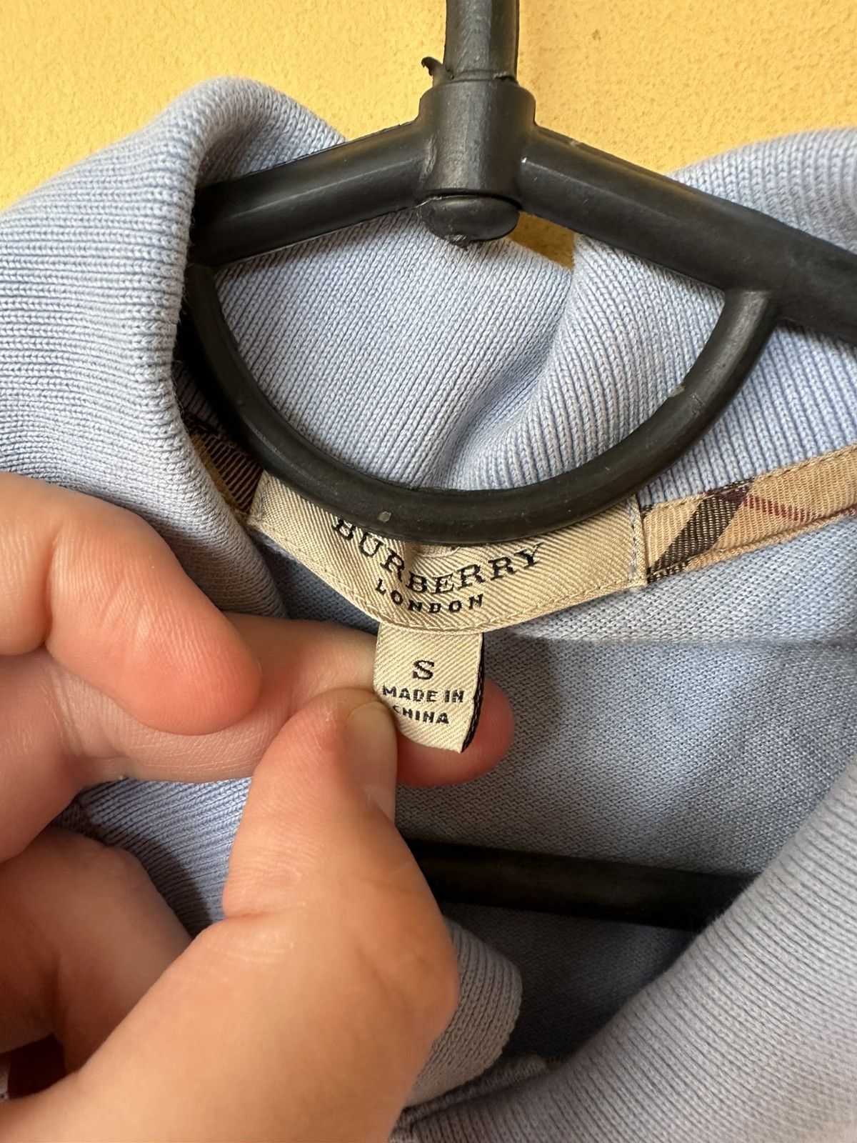 Burberry Burberry Shirt Mens S Blue Polo Nova Check Short Sleeve Size US S / EU 44-46 / 1 - 4 Thumbnail