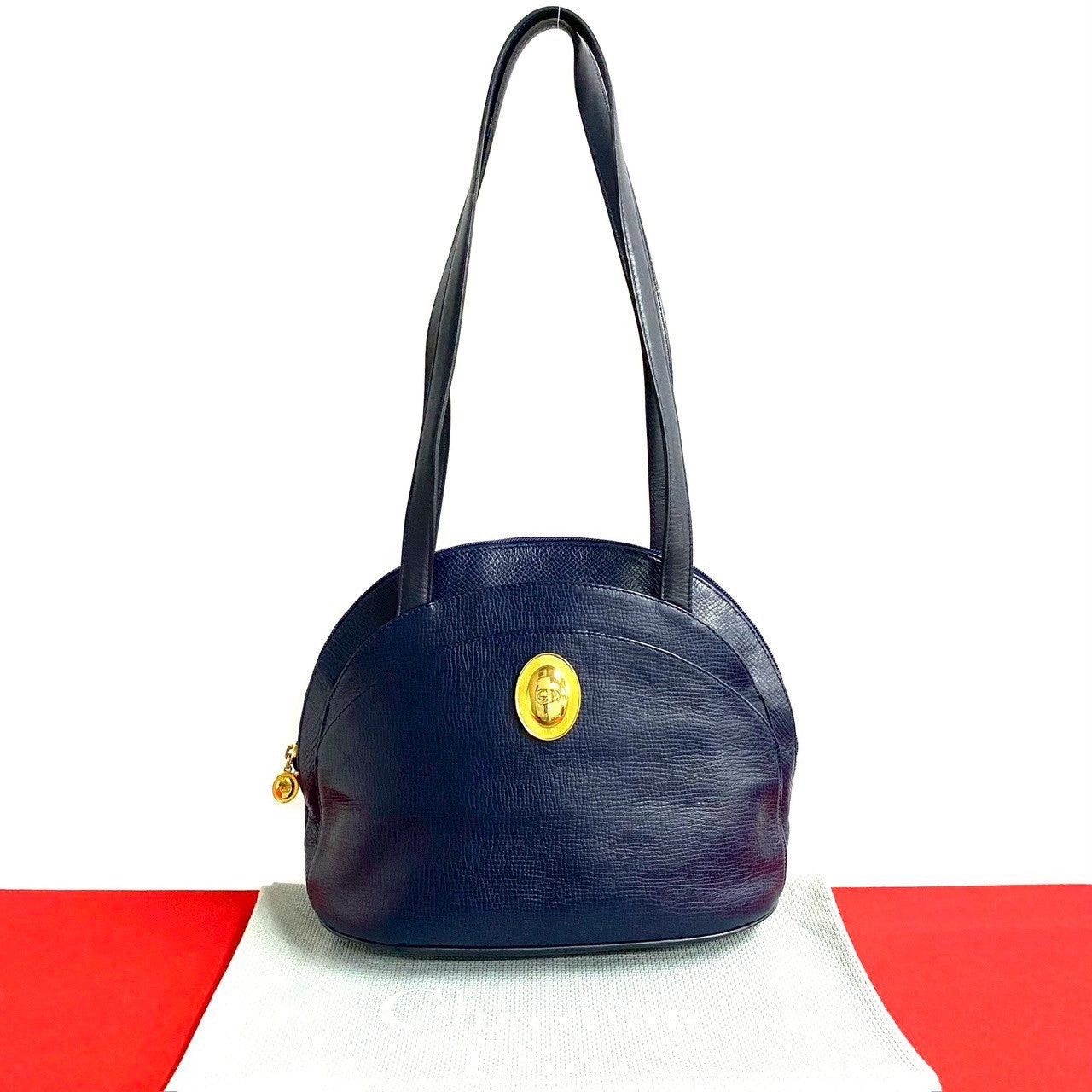 Dior Shoulder Bag Blue Leather, Men's