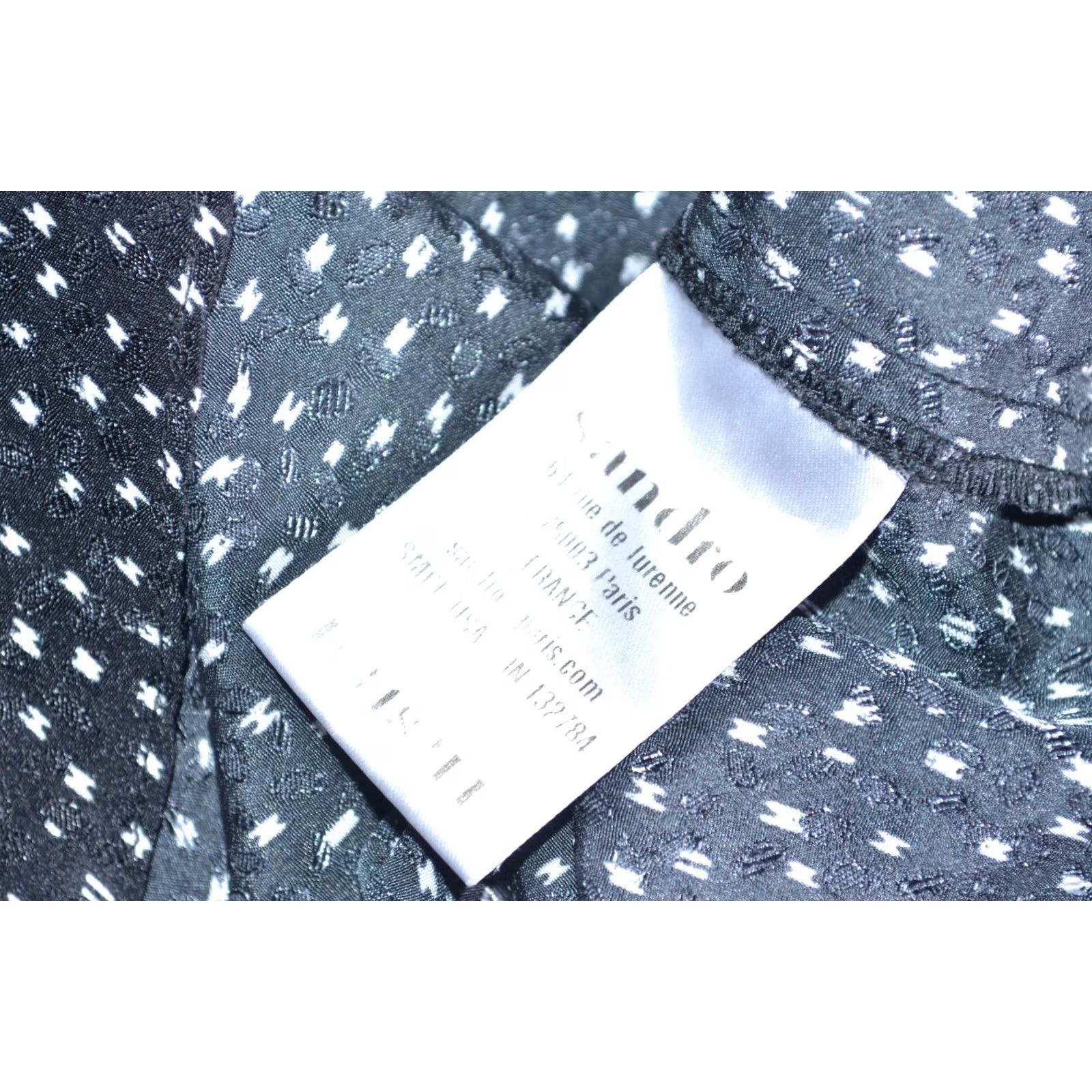 Sandro Sandro Blouse Women Black Viscose Top Size S / 2-1 Blouse Sandro Womens Black Viscose Top Blouse Size S Size S / US 4 / IT 40 - 6 Thumbnail