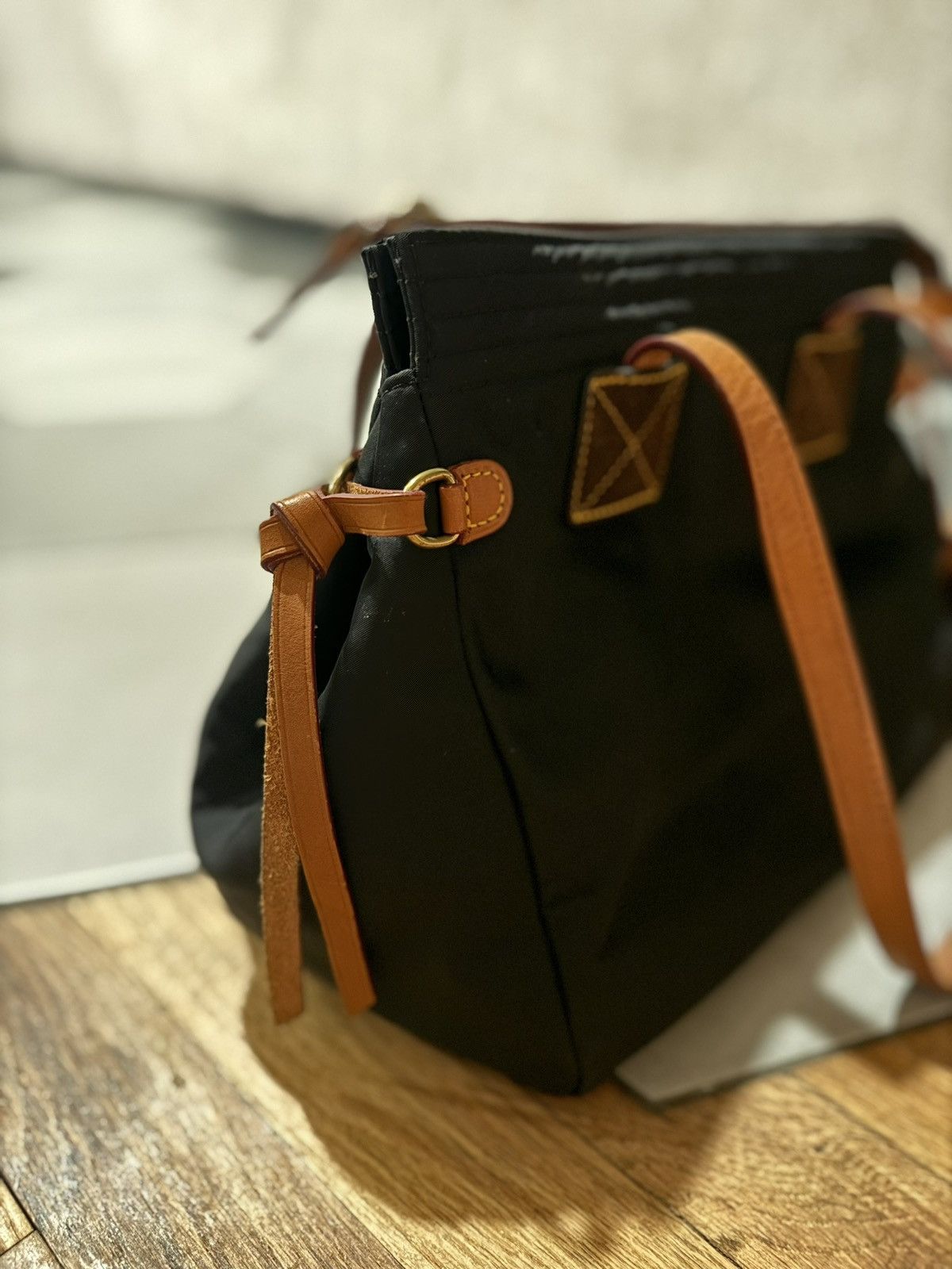 Dooney & Bourke Dooney & Bourke "Victoria" Black Nylon Shoulder Bag hot pink Size ONE SIZE - 4 Thumbnail