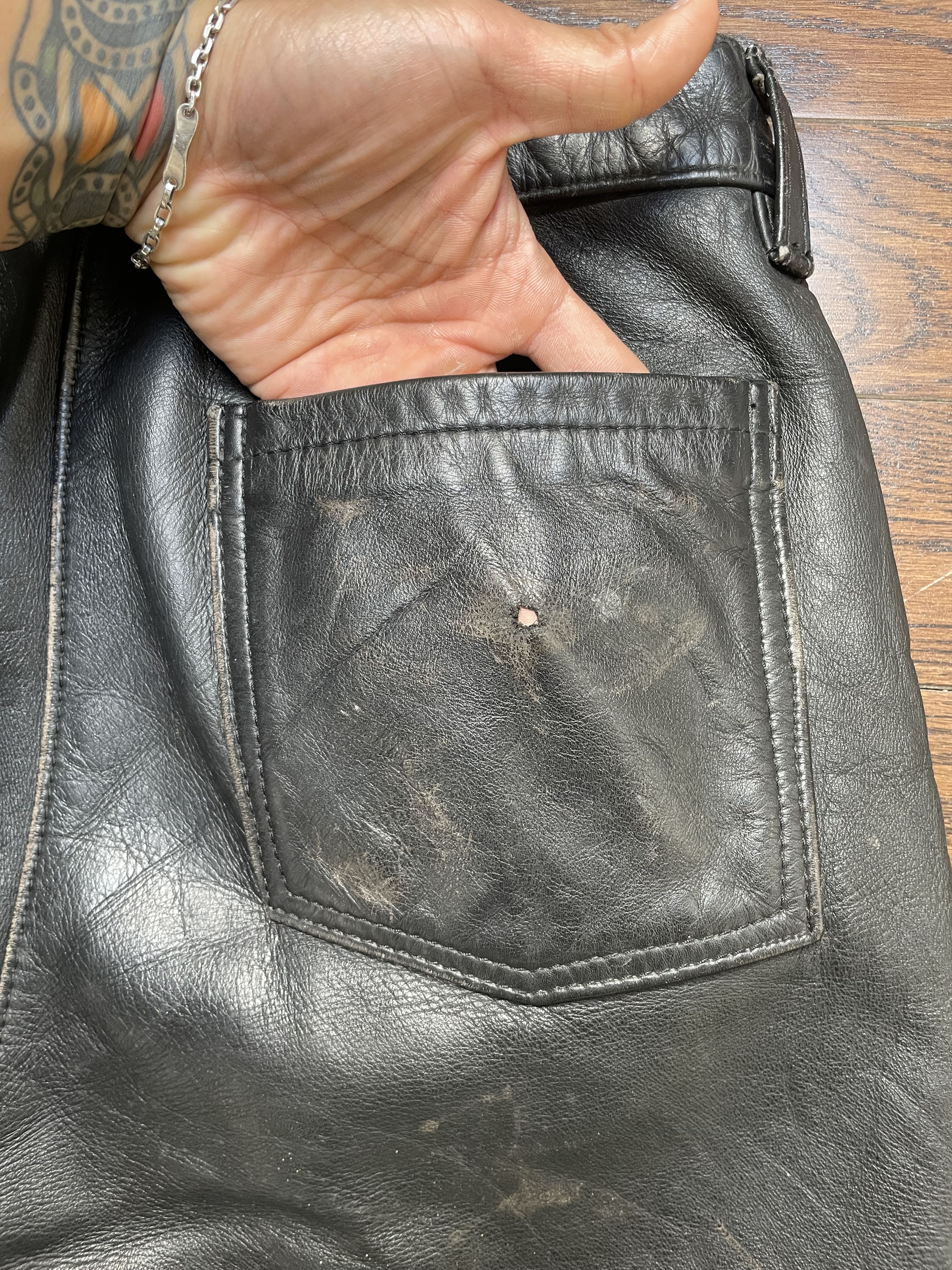 Vanson Leathers Leather Motorcycle Pants Size US 30 / EU 46 - 5 Thumbnail
