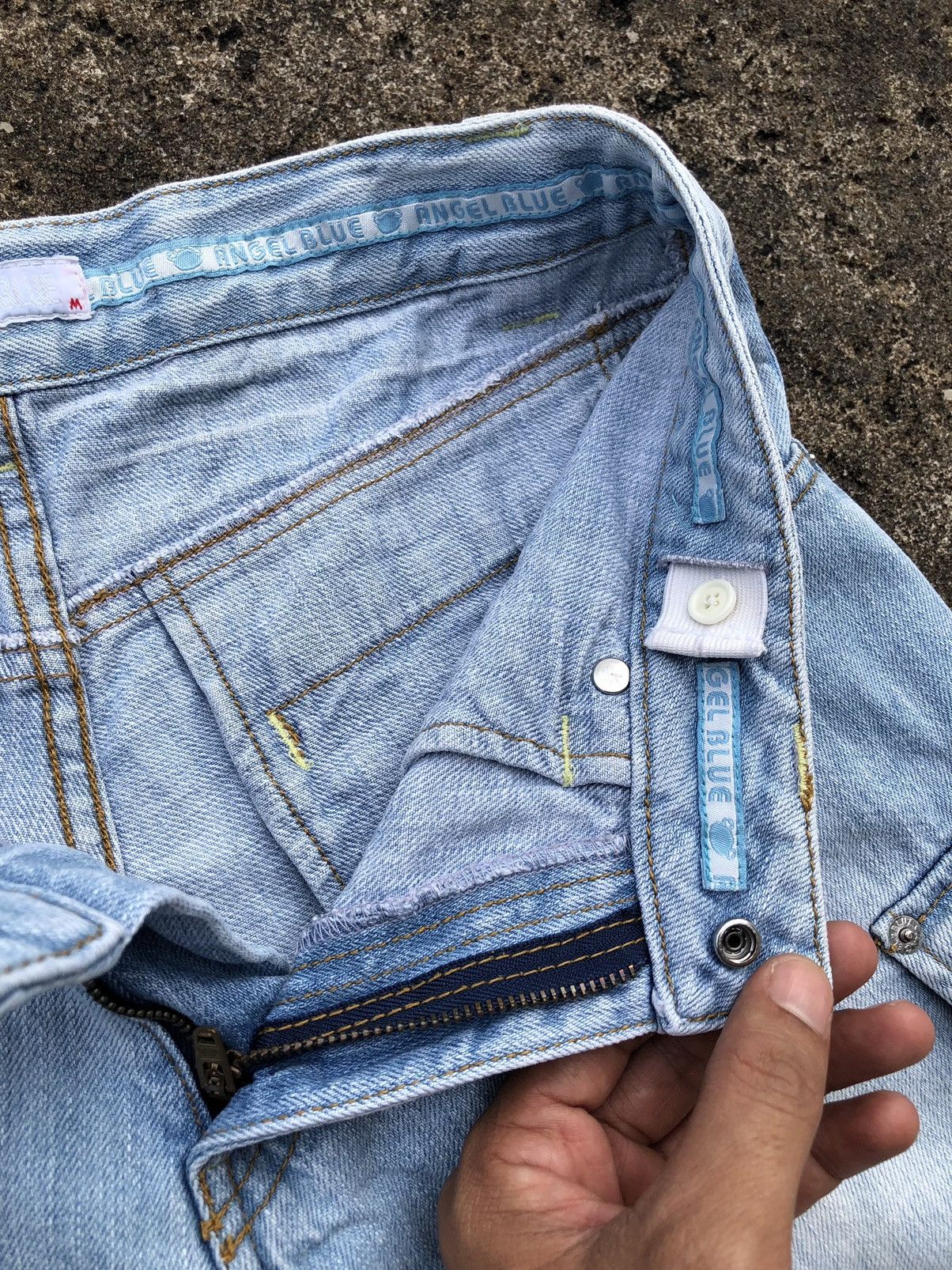 Angel Blue Angel Blue Japanese Hotpants Jeans Denim Distressed Cargo Size 38" / US 16 / IT 52 - 13 Thumbnail