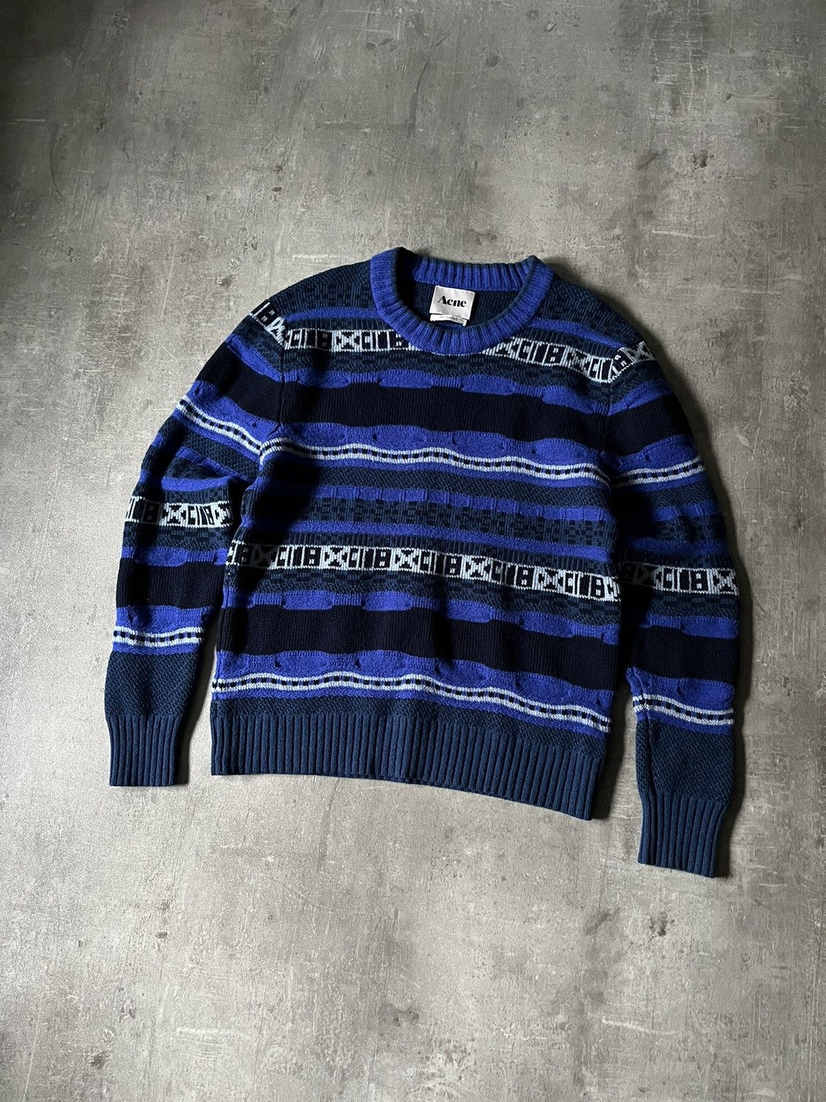 Acne Studios × Designer × Vintage Acne studios wool sweater blue rare Size US L / EU 52-54 / 3 - 1 Thumbnail