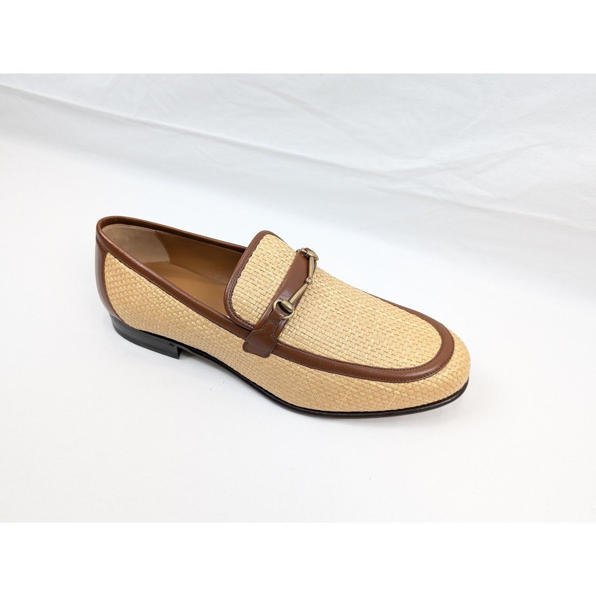 Gucci o1rshd1 Horsebit Buckle Loafers in Beige/Brown Size US 11.5 / EU 44-45 - 2 Thumbnail