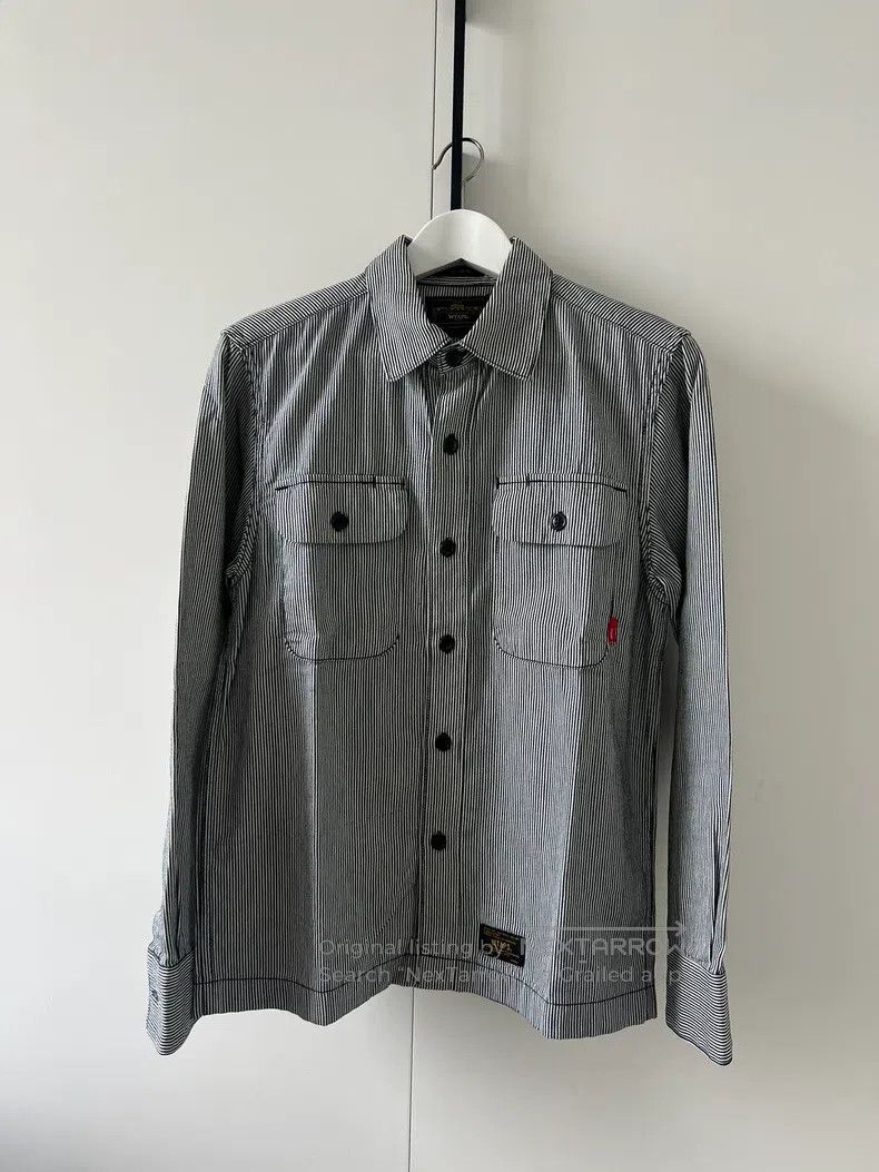 Wtaps Wtaps Vertical striped long-sleeve top Size US S / EU 44-46 / 1 - 1 Thumbnail