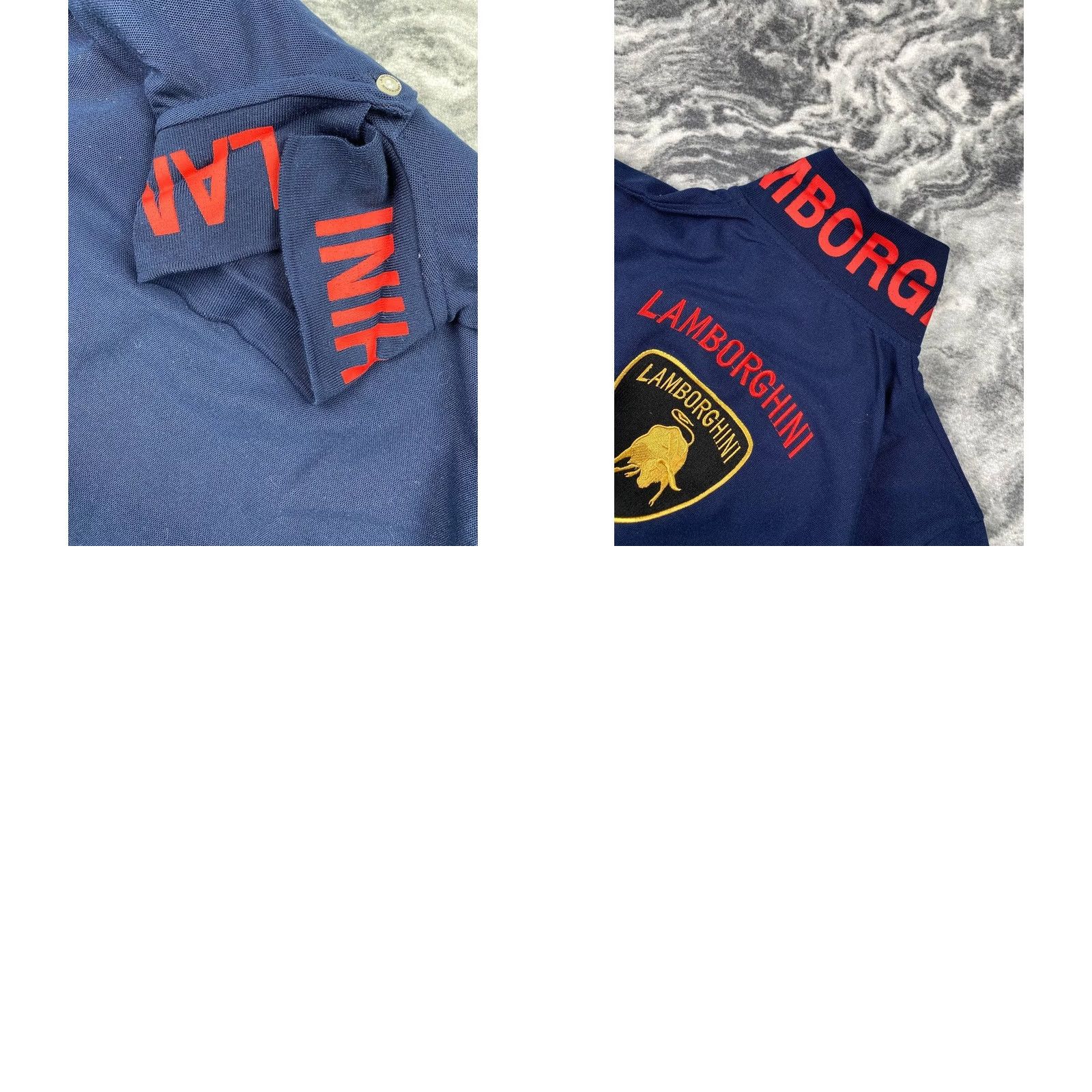 Lamborghini VINTAGE Lamborghini Polo Shirt Big Logo Men Size L Blue Size US L / EU 52-54 / 3 - 9 Thumbnail