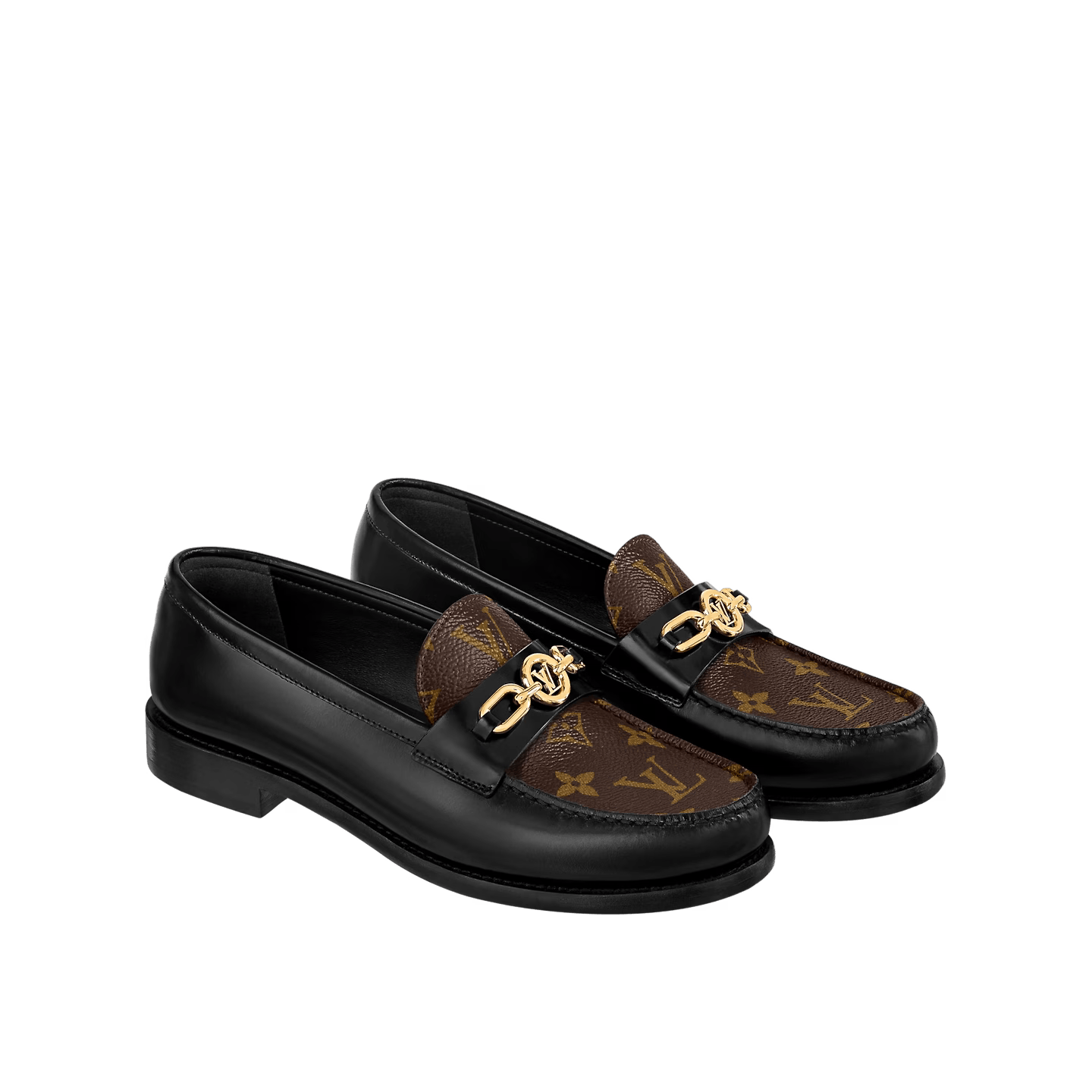 LOUIS VUITTON SHOES LOAFERS BOOTS LEATHER MONOGRAM LV 1ABPLF