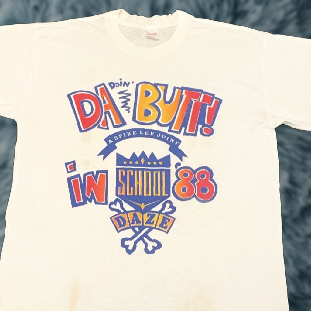 Lee VINTAGE Spike Lee School Daze Doin Da Butt 1988 VTG Rap Tee Shirt XL White Men T-Shirt 90s Hip Hop Music Movie New York Size US XL / EU 56 / 4 - 1 Thumbnail
