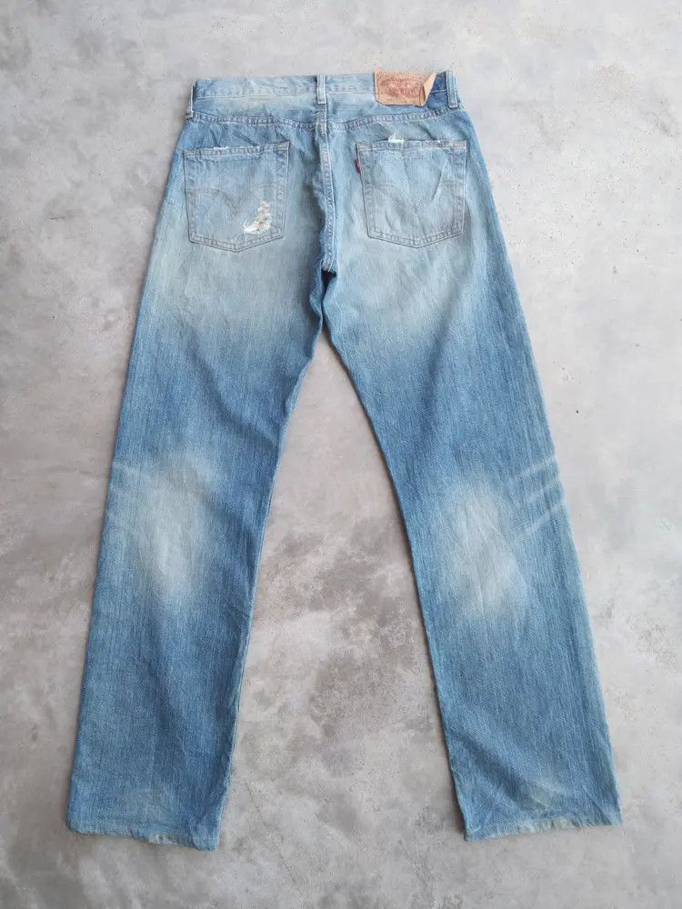 Levi's Vintage Levi's 501 Rusty Wash Distressed Jeans 30x32 Size US 30 / EU 46 - 2 Thumbnail