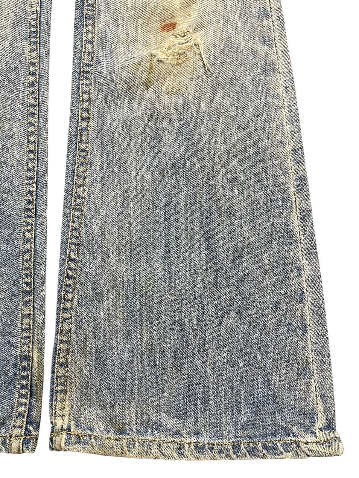 Taverniti Vintage Taverniti Blue Mud Wash Distress Style Flared Jeans Size US 29 - 8 Thumbnail