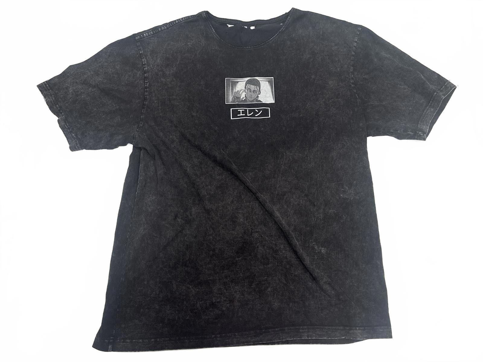Shein Attack on Titan "Eren - エレン" Torn Graphic Tee Men's Large Size US L / EU 52-54 / 3 - 1 Thumbnail