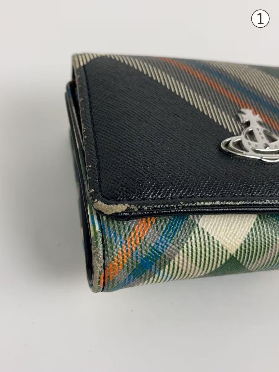 Vivienne Westwood Plaid Orb Vegan Leather Wallet Size ONE SIZE - 3 Thumbnail