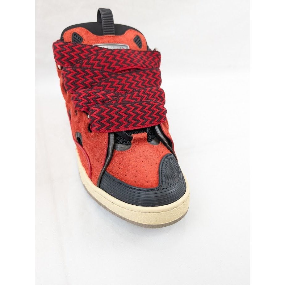 Lanvin o1rshd1 Curb Sneakers in Poppy Red/Black Size US 11 / EU 44 - 5 Thumbnail