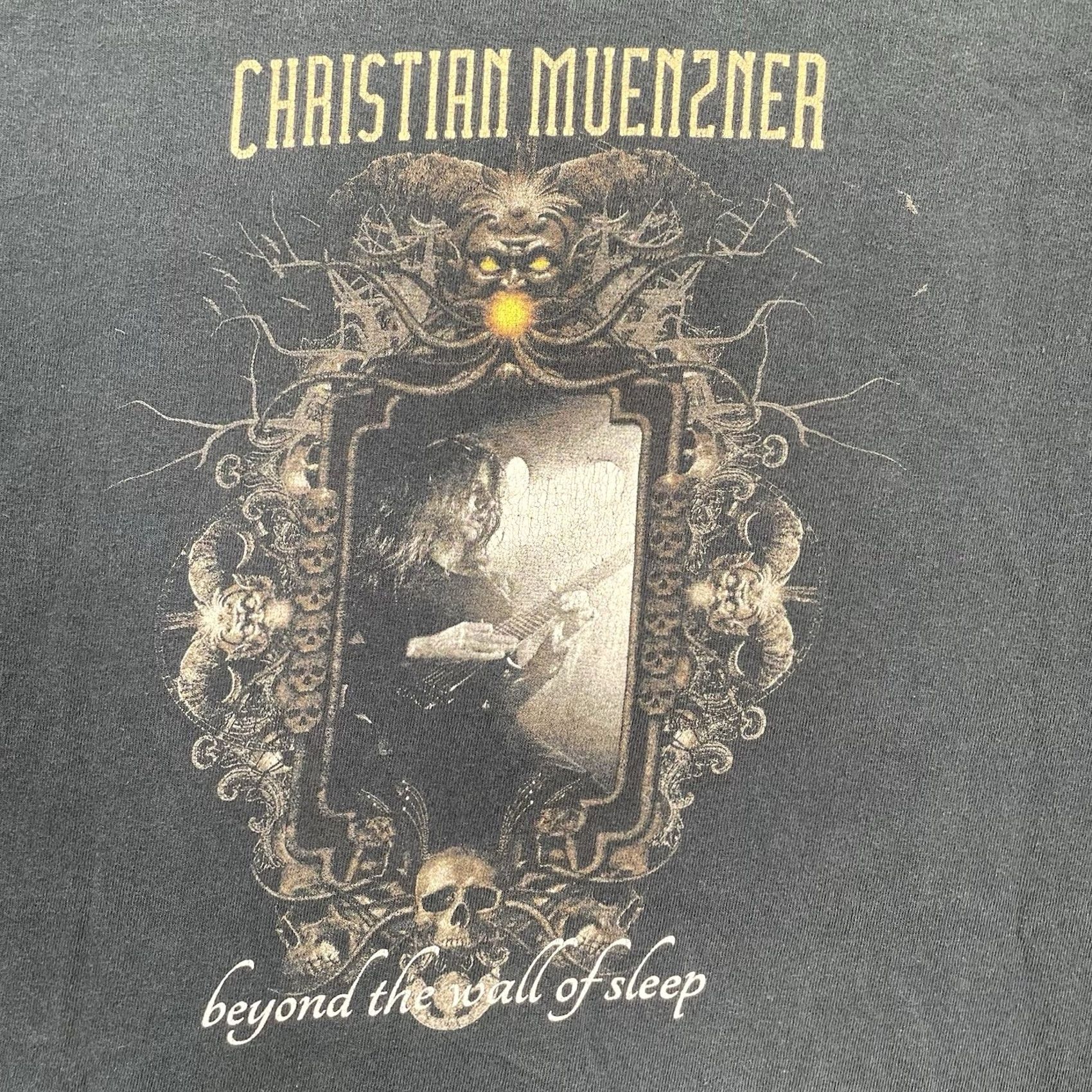 Vintage Christian Muenzner Shirt Men’s Medium Obscura Black Metal Necro Death German Guitarist M & M Mens T-Shirt Size US M / EU 48-50 / 2 - 6 Thumbnail