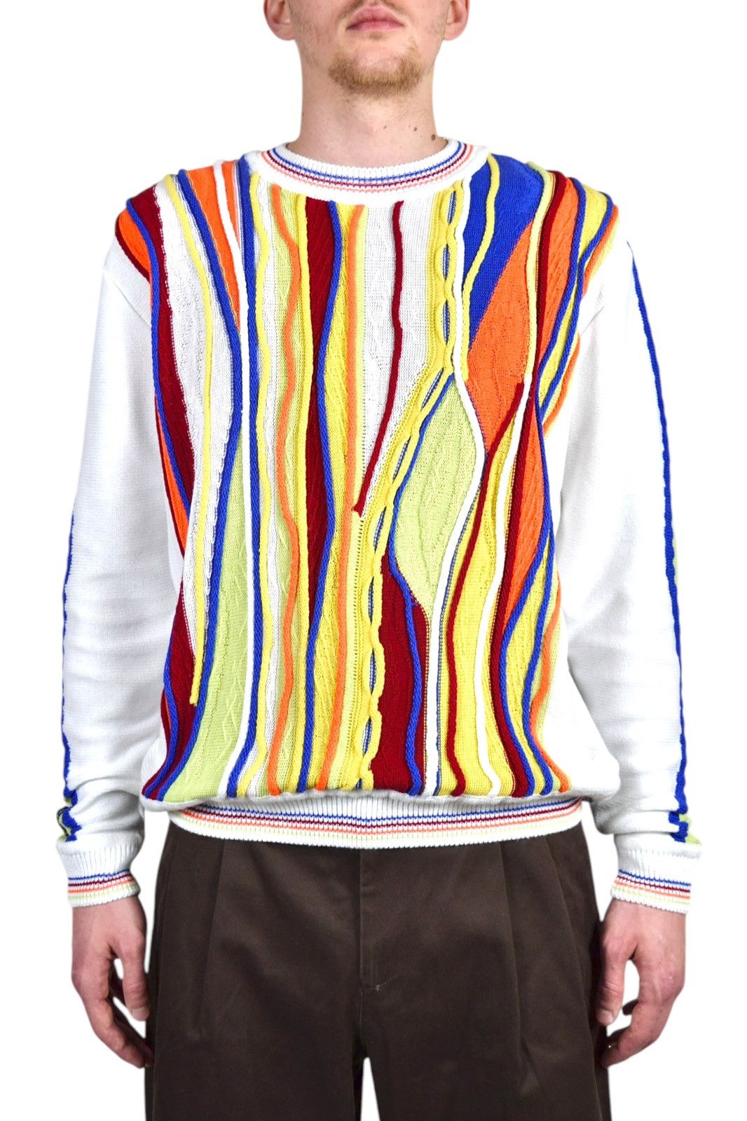 Coogi Y2K Vintage 3D Cable Knit Coogi Style Knit Sweater Size US L / EU 52-54 / 3 - 3 Thumbnail