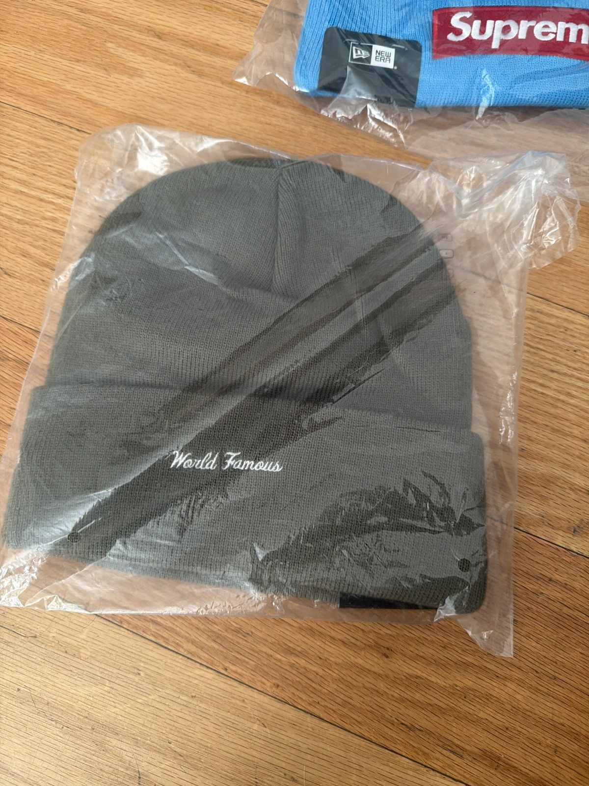 Supreme Supreme new era box logo beanie olive Size ONE SIZE - 2 Thumbnail