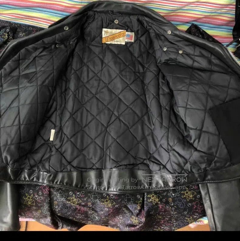 Schott Schott Straight stand-up collar leather jacket Size US XS / EU 42 / 0 - 2 Thumbnail
