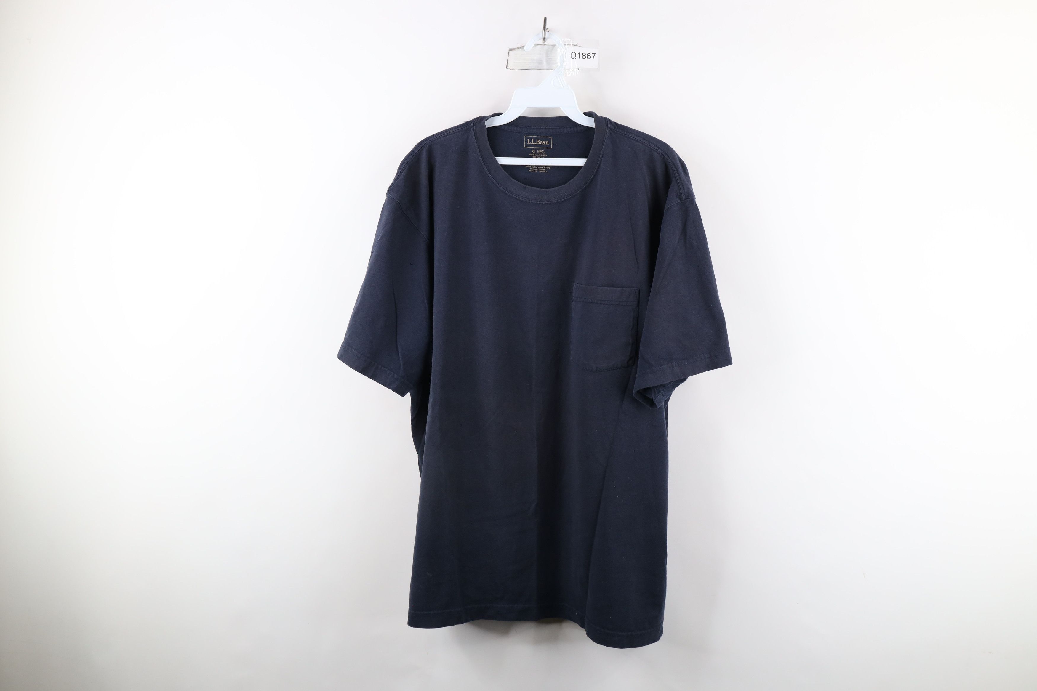 L.L. Bean × Vintage Vintage LL Bean Blank Heavyweight Pocket T-Shirt Blue Cotton Size US XL / EU 56 / 4 - 1 Thumbnail