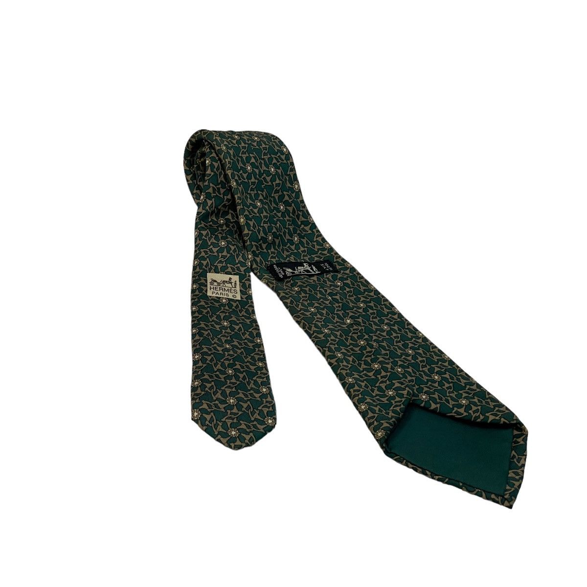Hermes 🔥LAST PRICE🔥 Hermes Paris Chain Linked Silk Ties 7329 EA Size ONE SIZE - 3 Thumbnail