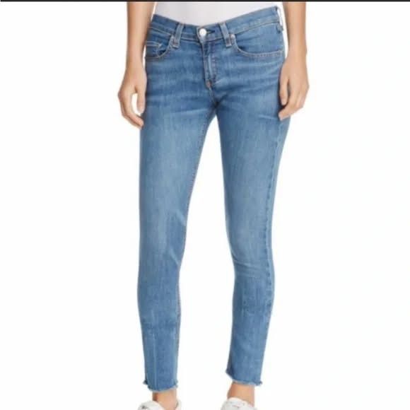 Rag & Bone Rag & Bone Ankle Skinny Jeans in Lucky Rouge Size 30" / US 8 / IT 44 - 2 Thumbnail
