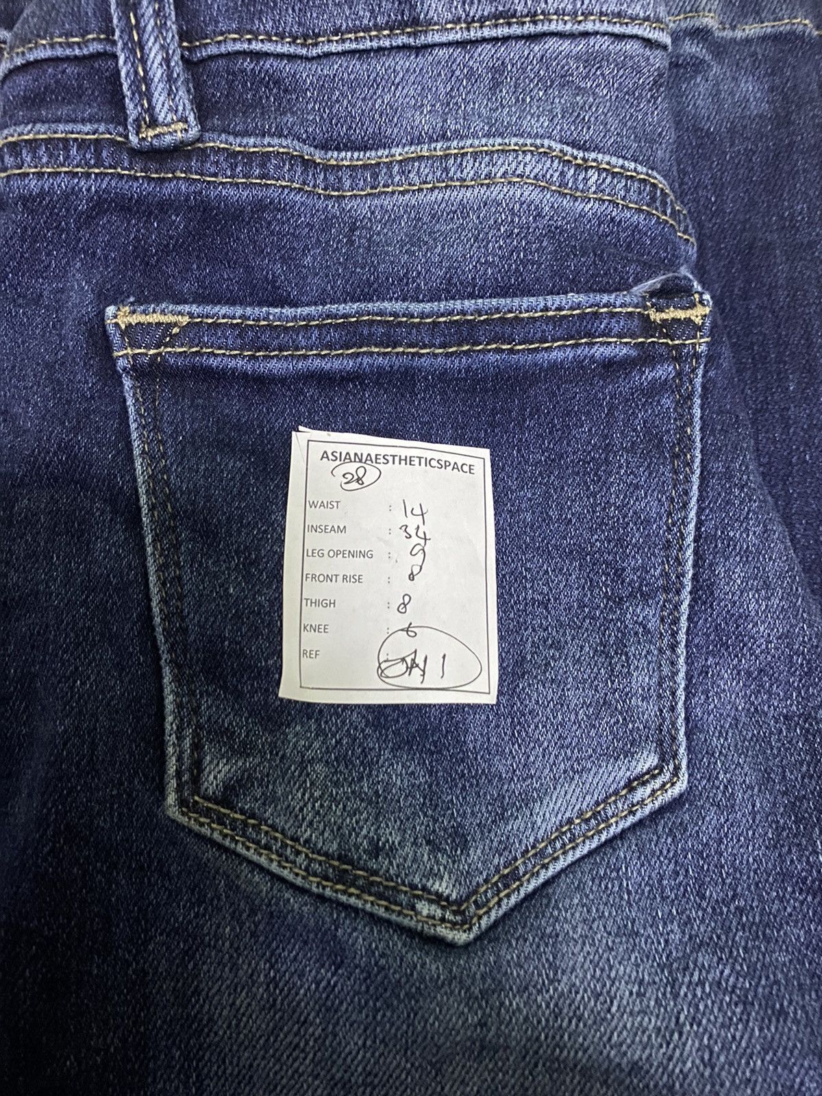 Hysteric Glamour × Japanese Brand × Tornado Mart Vintage Bell Botton Kancan Distressed Washed Stretch Jean Size US 28 / EU 44 - 17 Thumbnail