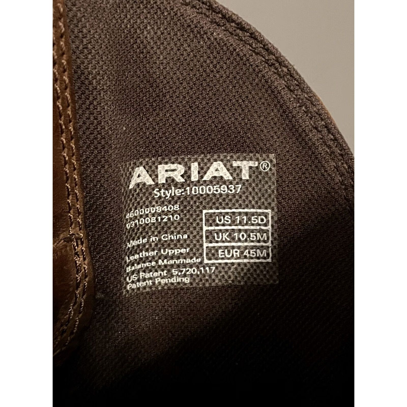 Ariat ARIAT HERITAGE Western Boot Size 11.5D Men Leather Brown Cowboy Style Footwear Shoes US 11.5 / EU 45 Size US 11 / EU 44 - 8 Thumbnail