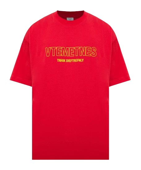 Vetements o1y0924 T-Shirt in Red Size US M / EU 48-50 / 2 - 1 Thumbnail