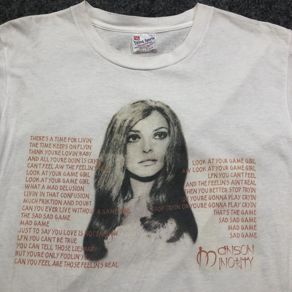 Vintage Vintage Manson Minority T-Shirt Size US M / EU 48-50 / 2 - 2 Thumbnail