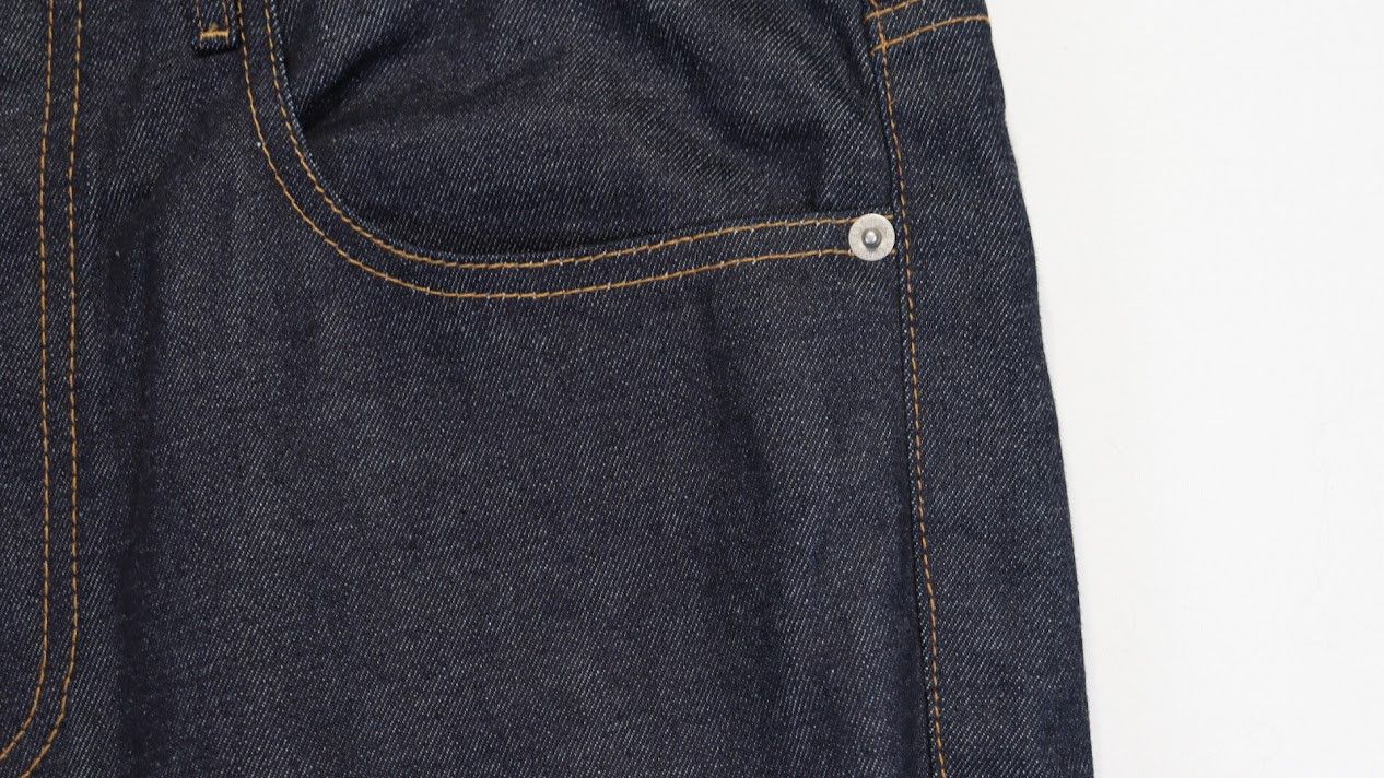 Helmut Lang o1rshd1 Turn up Jean RAW Denim Jeans in Blue Size US 32 / EU 48 - 6 Thumbnail