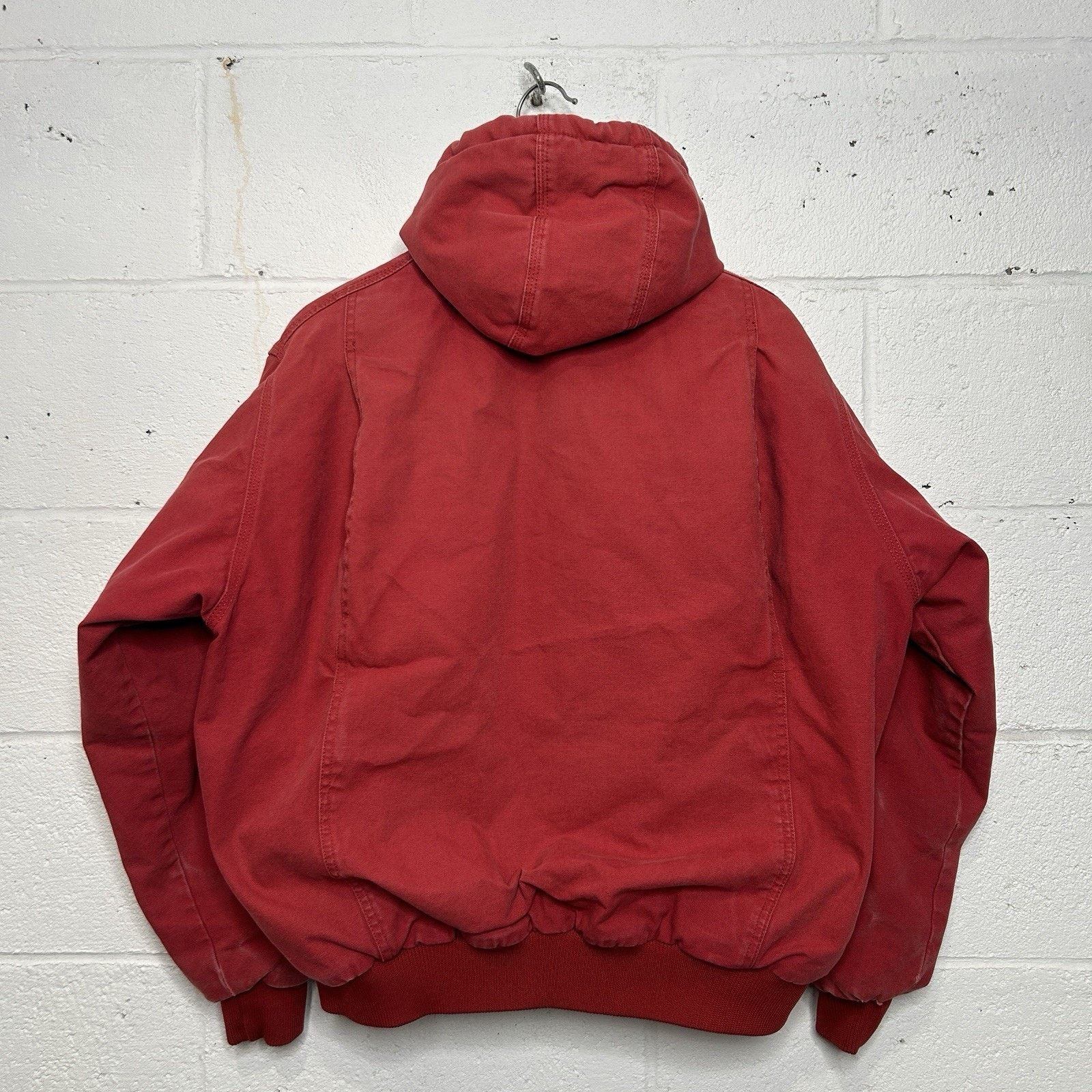 Vintage Vintage 90’s Berne Hooded Canvas Jacket “Red" Size US L / EU 52-54 / 3 - 2 Thumbnail