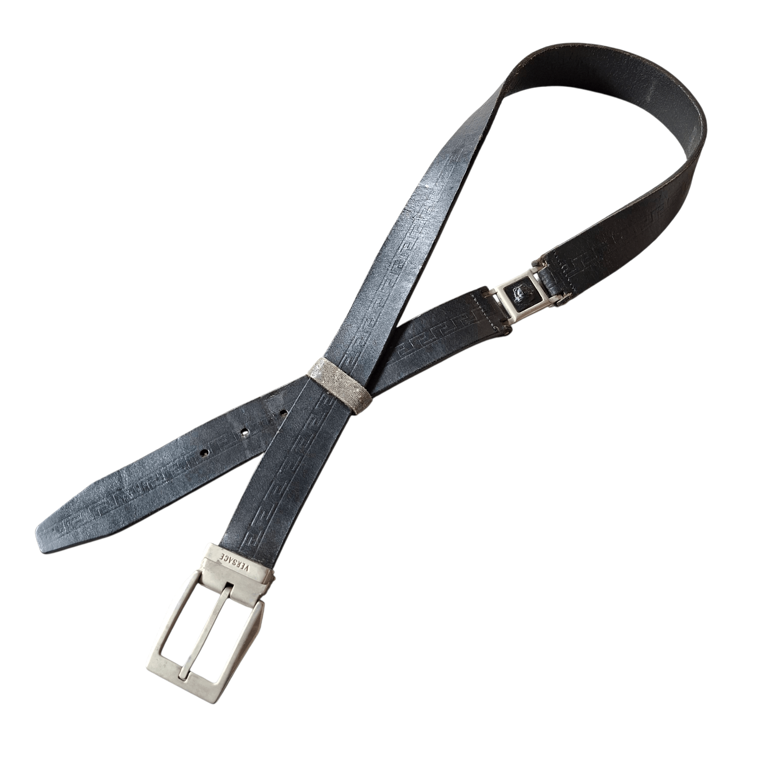 Versace 🧱 Gianni versace madusa logo connection leather belt Size ONE SIZE - 1 Thumbnail