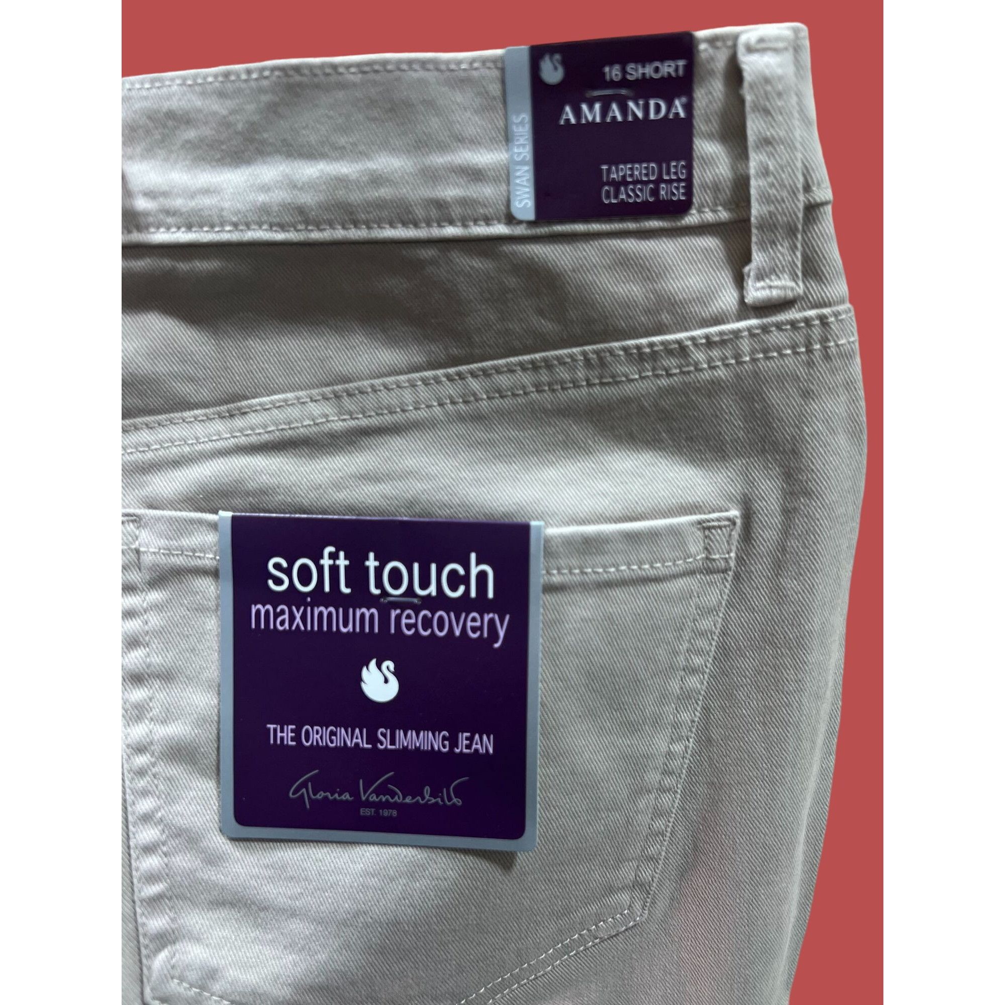 Gloria Vanderbilt Gloria Vanderbilt - Women's Classic High Waist Short Jean - Size 38" / US 16 / IT 52 - 12 Thumbnail