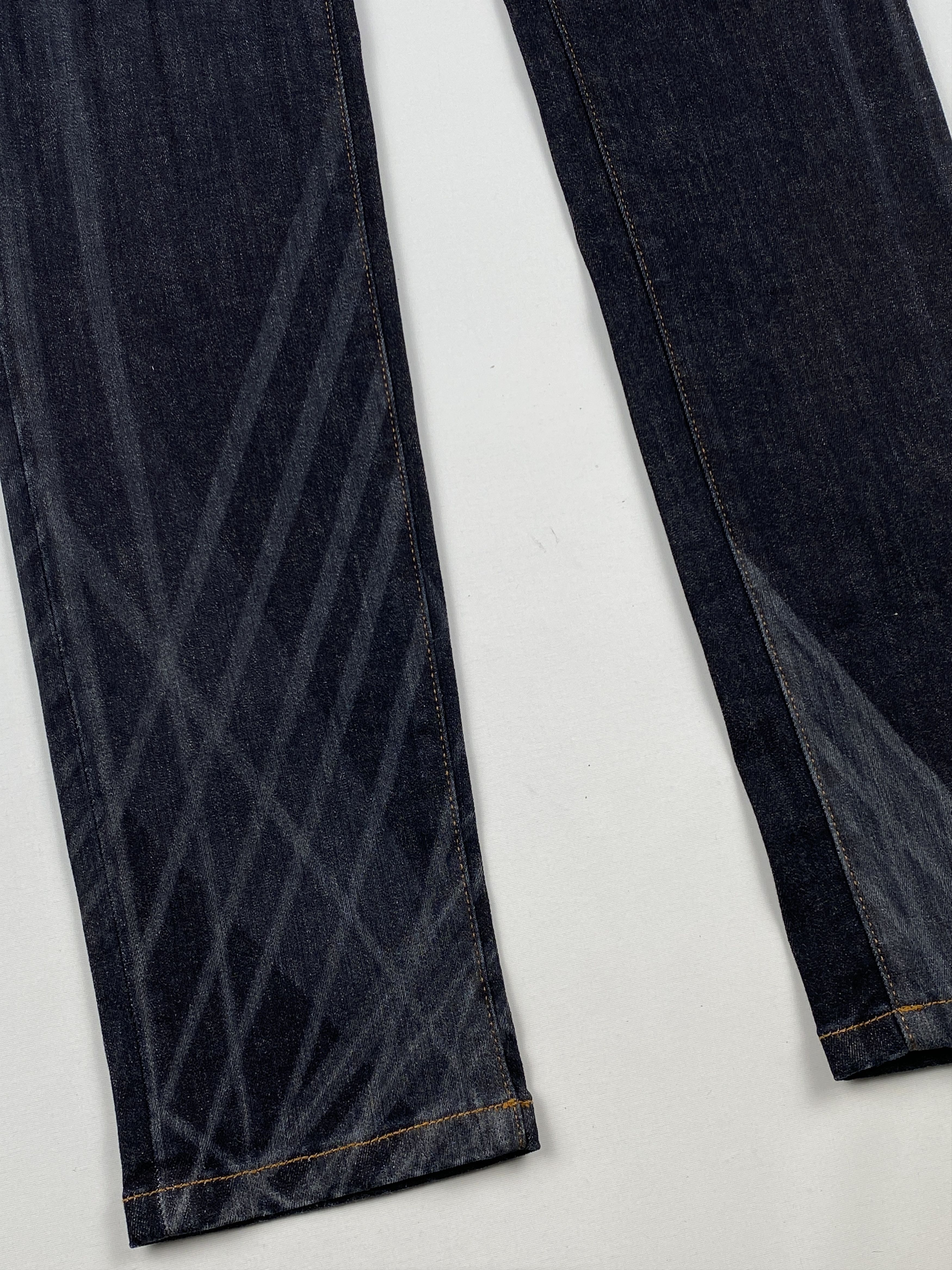 Chanel Geometric Laser Print Coco Mark Buttons Denim Jeans Size US 27 - 6 Thumbnail