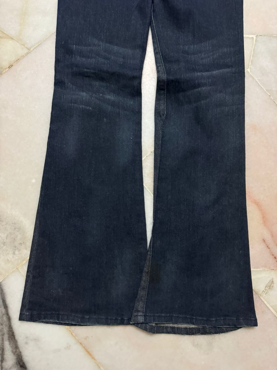 Tornado Mart VINTAGE 2000s REUNION REWASH DISTRESSED RIPPED BELL BOTTOM Size US 27 - 16 Thumbnail