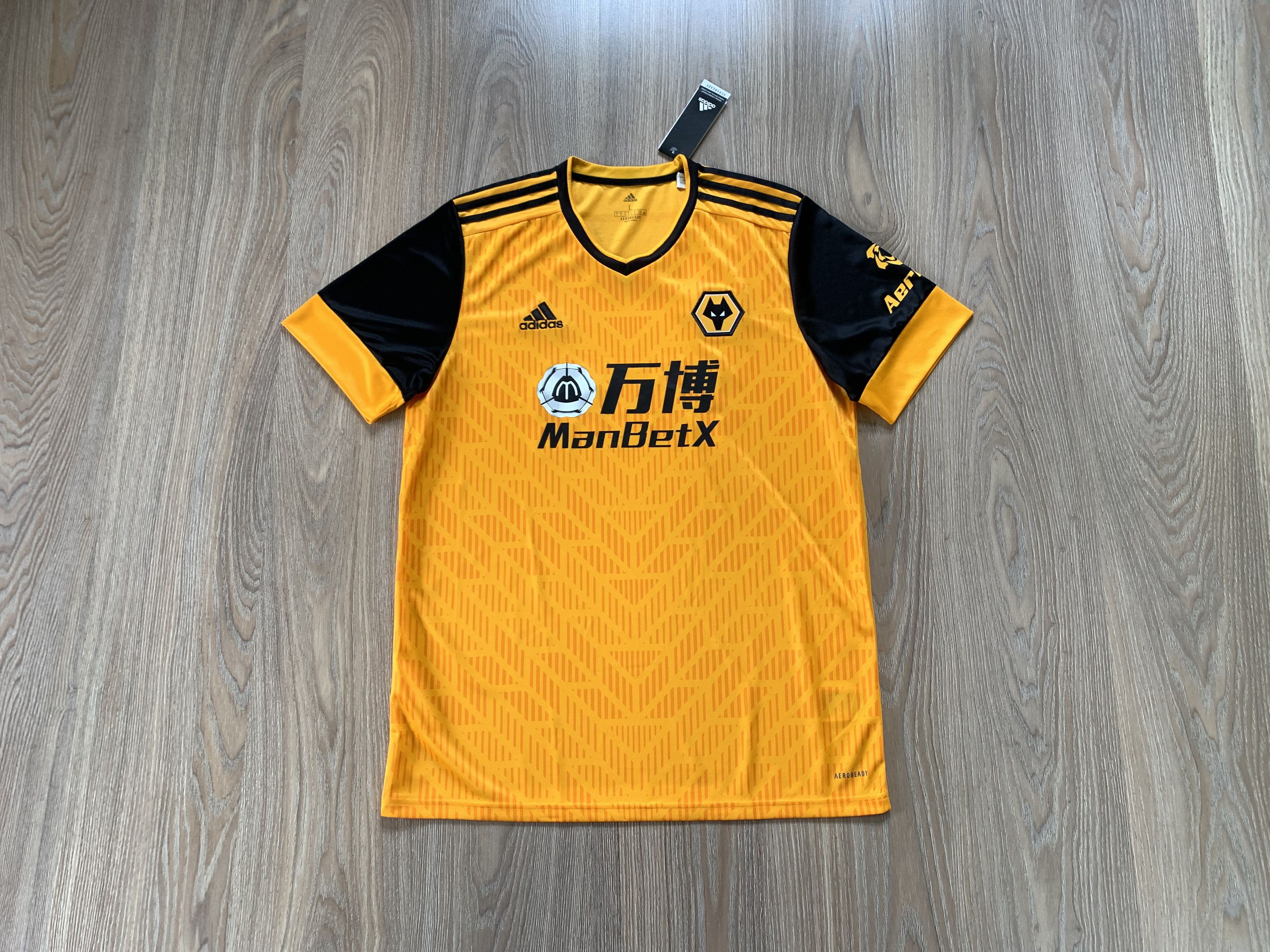 Adidas × Vintage Adidas Wolves Home Shirt Jersey 2020 Size US L / EU 52-54 / 3 - 1 Thumbnail